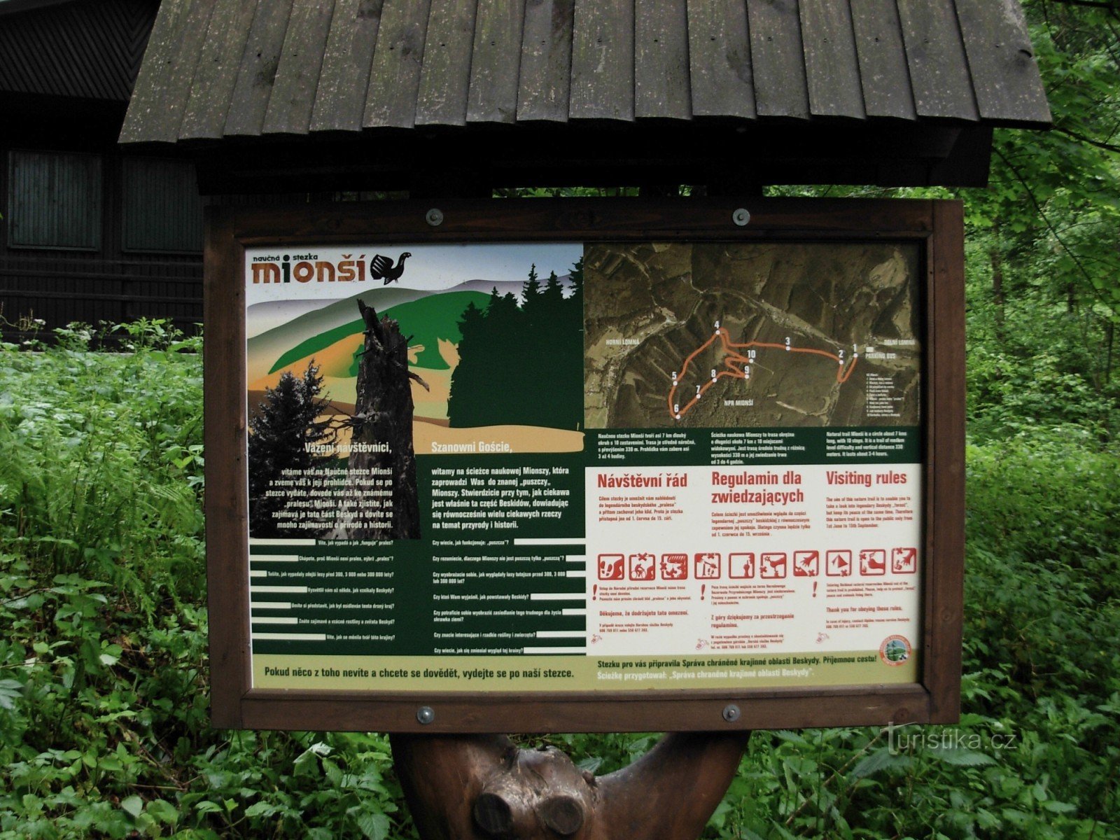 Mionší - information board