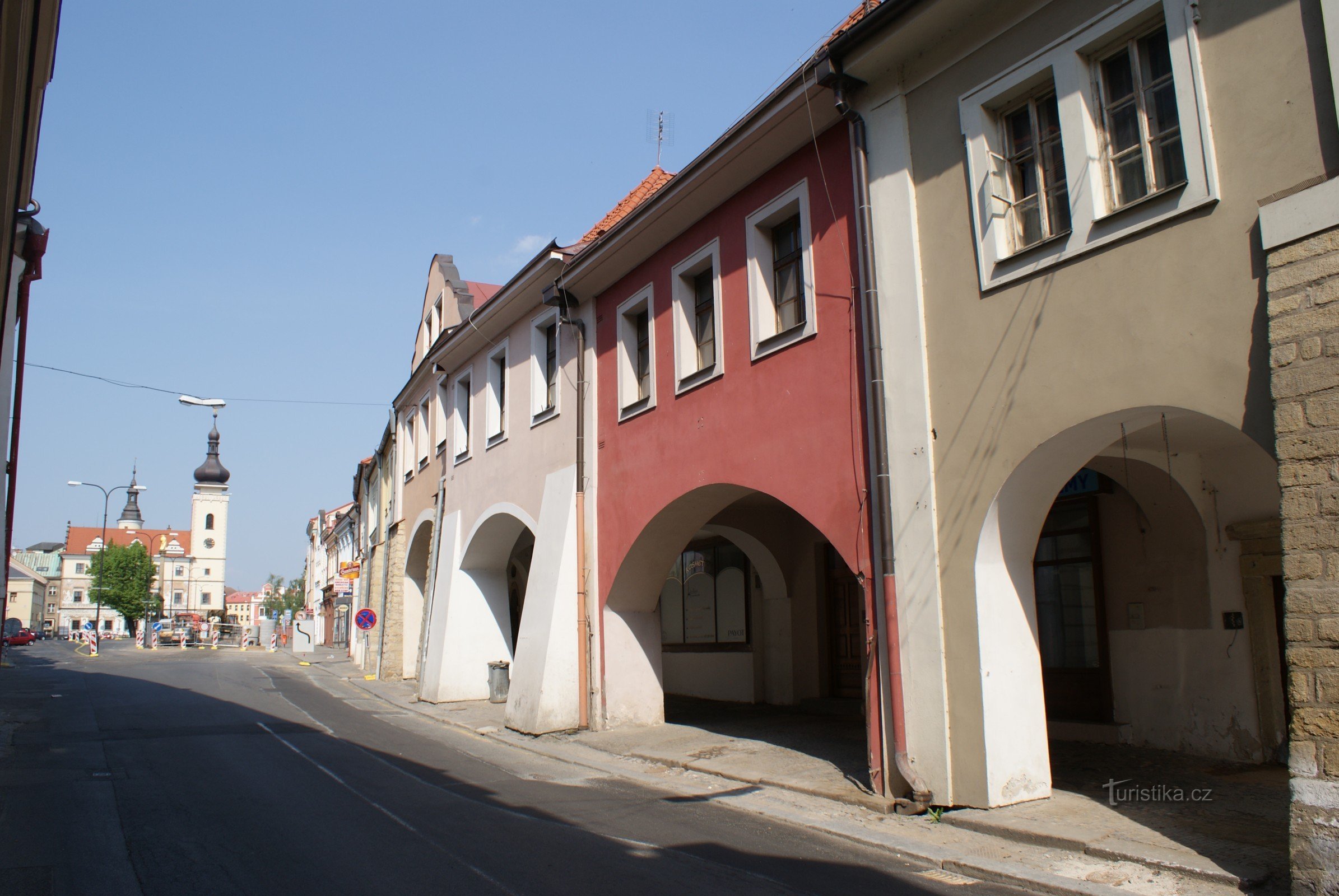 Mladá Boleslav - Staroměstské náměstí a mariánský sloup