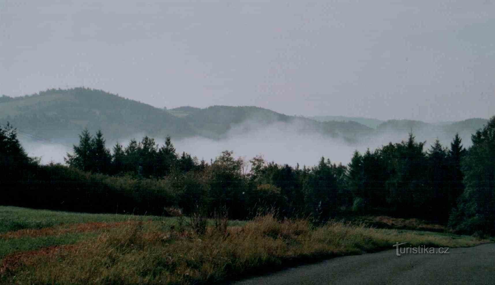 伏尔塔瓦河谷上空的雾