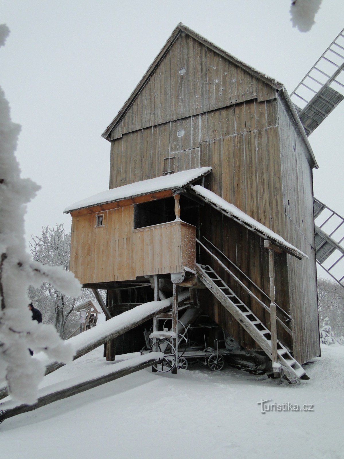 Partutovice Mühle im Winter