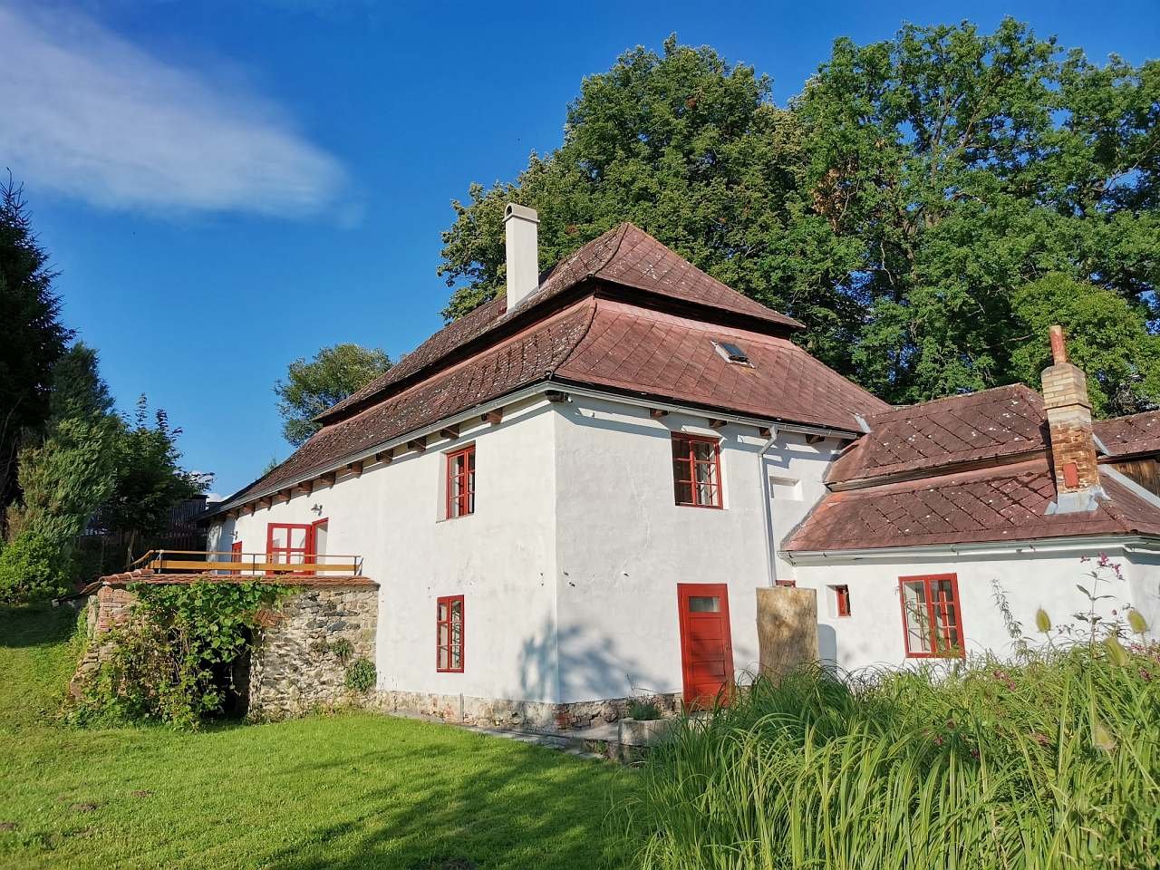 The Silver Hut Mill - view from the garden