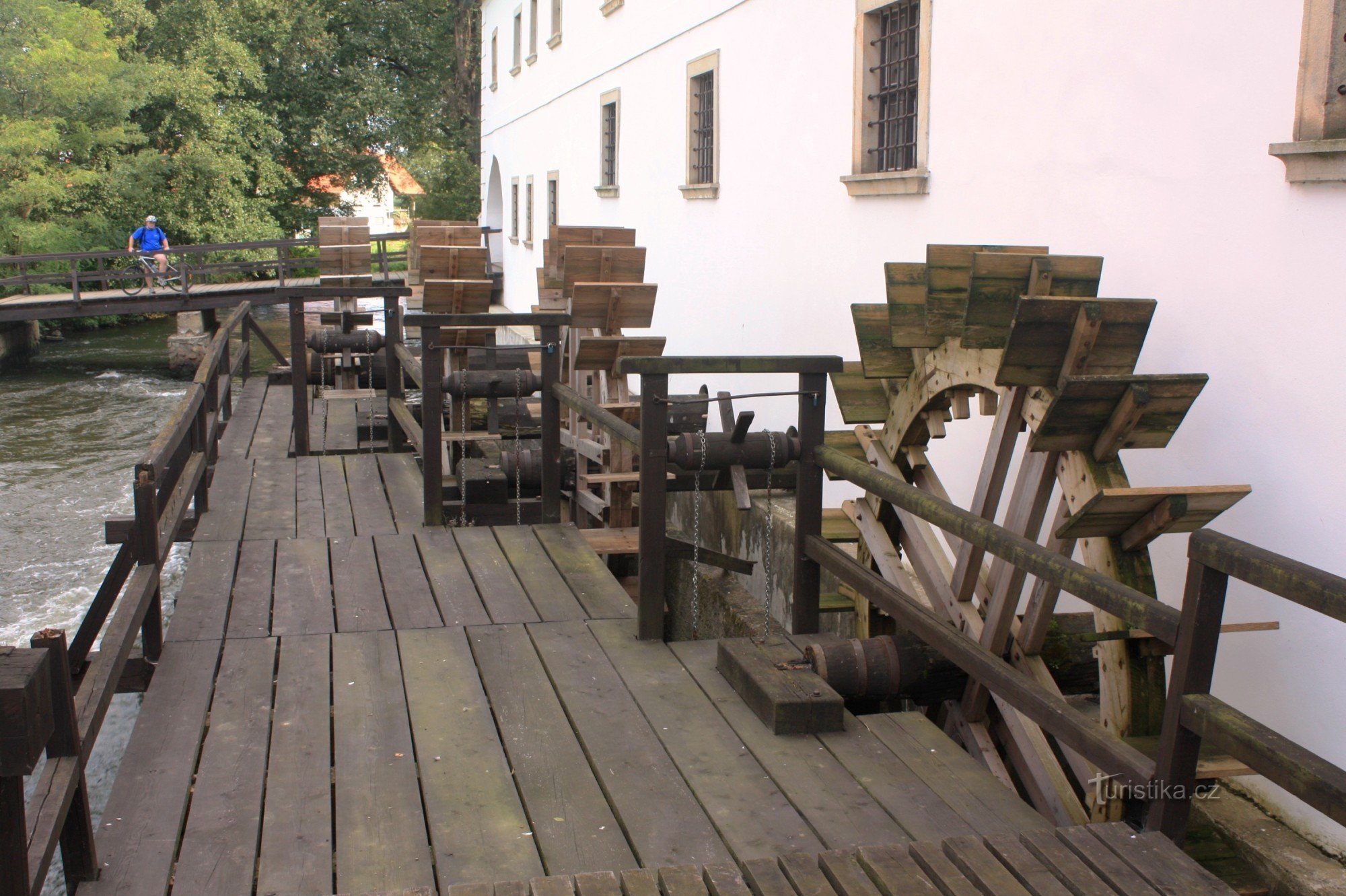 Molenwielen bij de Slupsk-molen