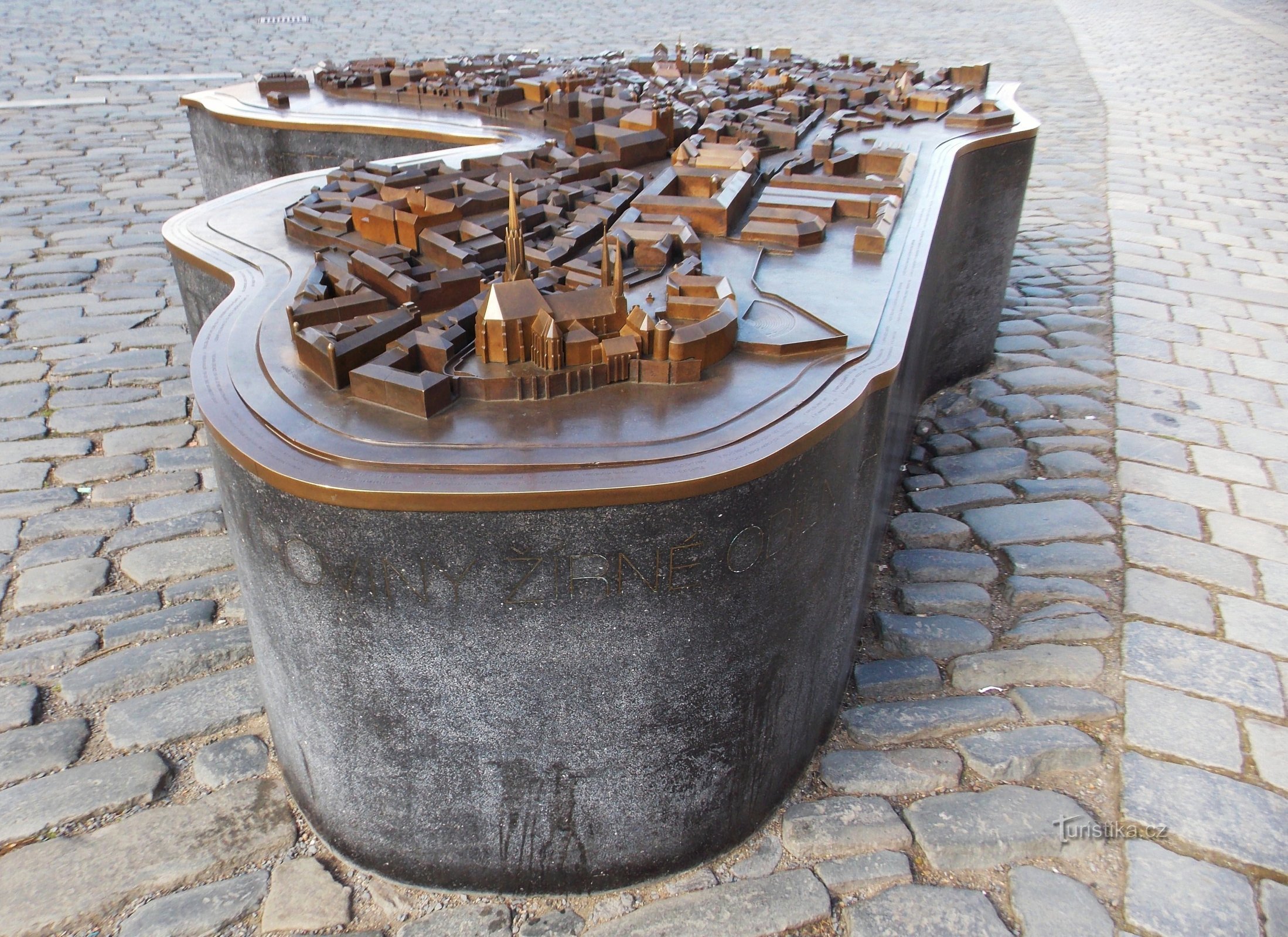 model of the center of Olomouc