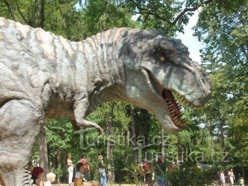 modelo del parque de dinosaurios de Pilsen