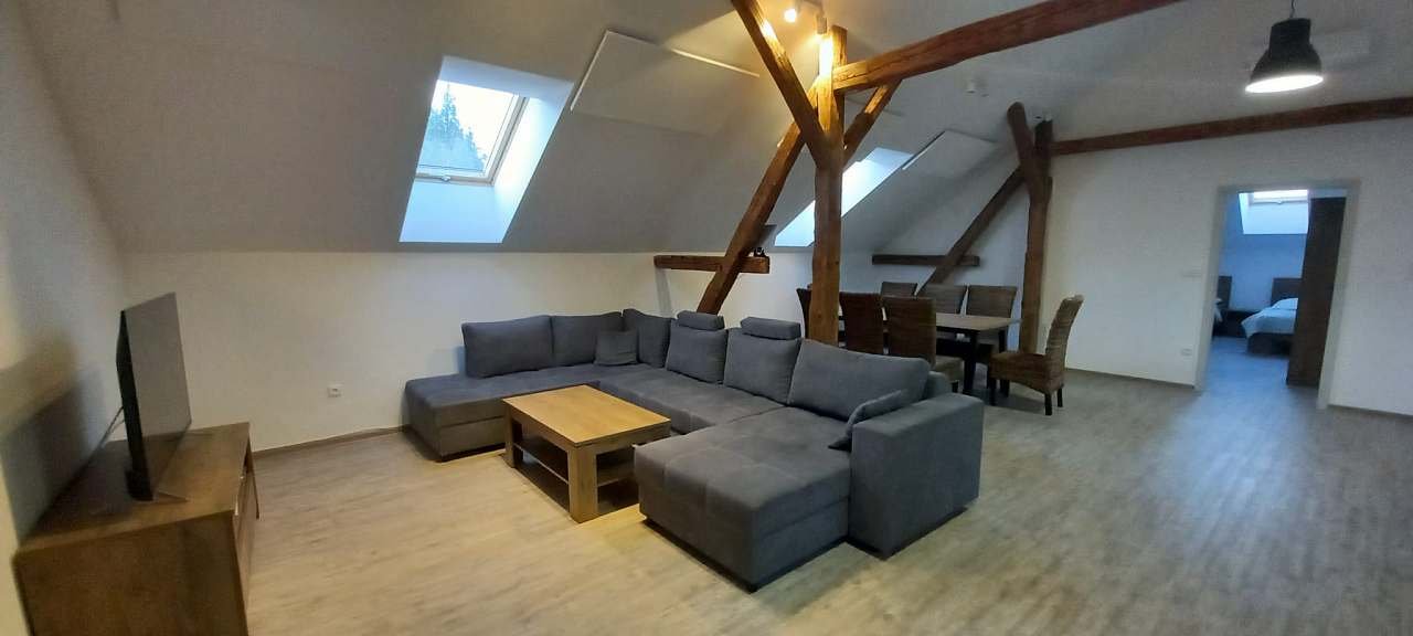 Moderno opremljeno stanovanje - dnevna soba in jedilnica