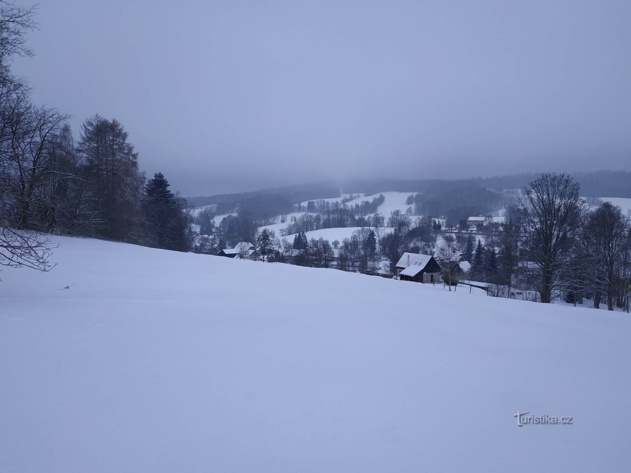 Η πίστα Blue Brtnické ή η διαδρομή του icefall