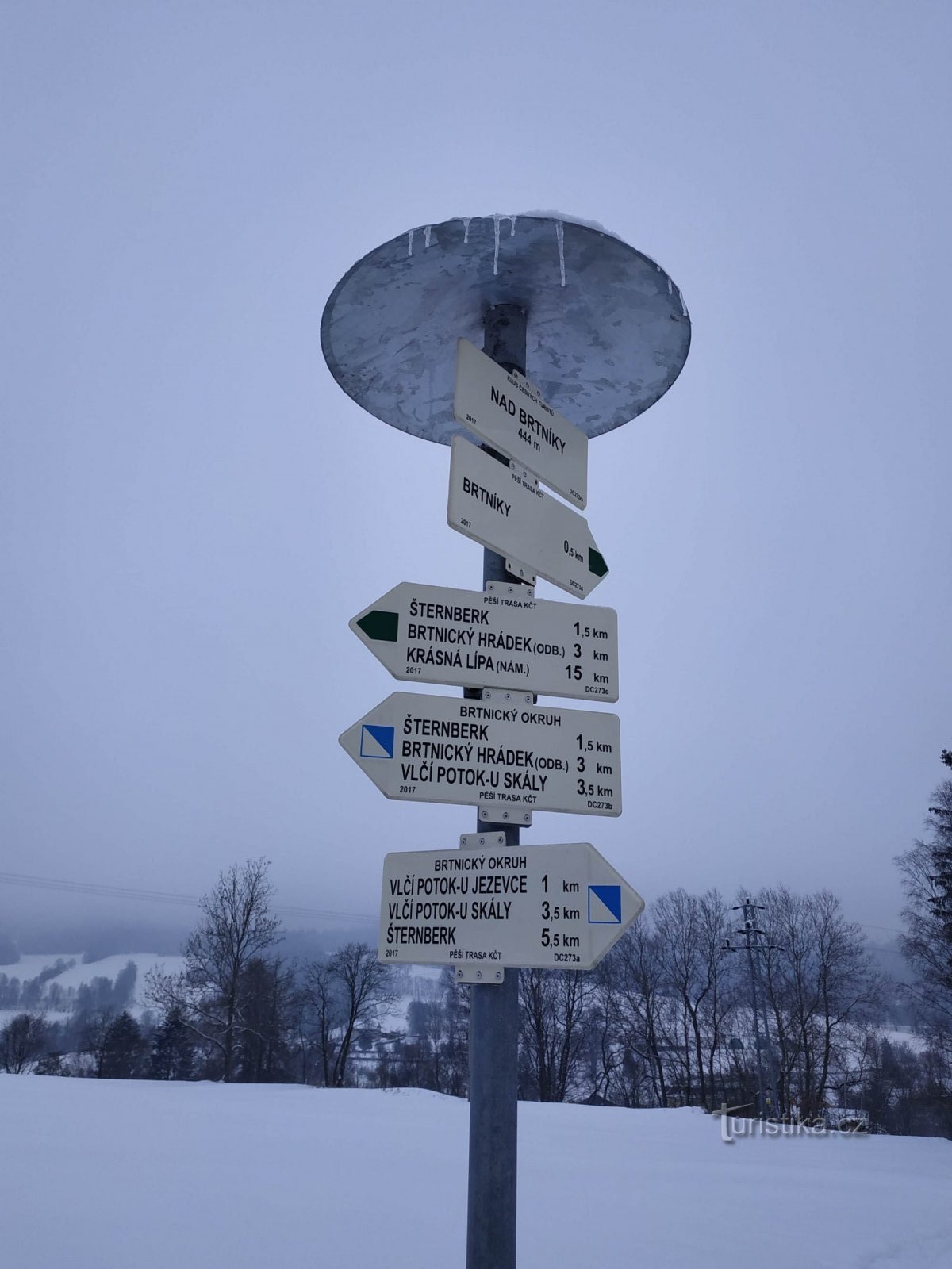 Die Blaue Brtnické-Runde oder die Eisfallroute