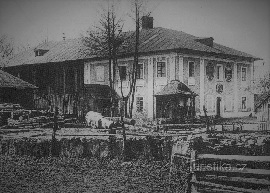 Moravkas kvarn i början av 20-talet (Opatovice nad Labem)