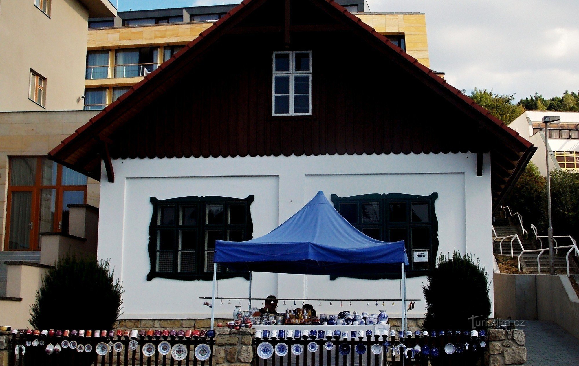 Cameră Moravian în inima orașului Luhačovice