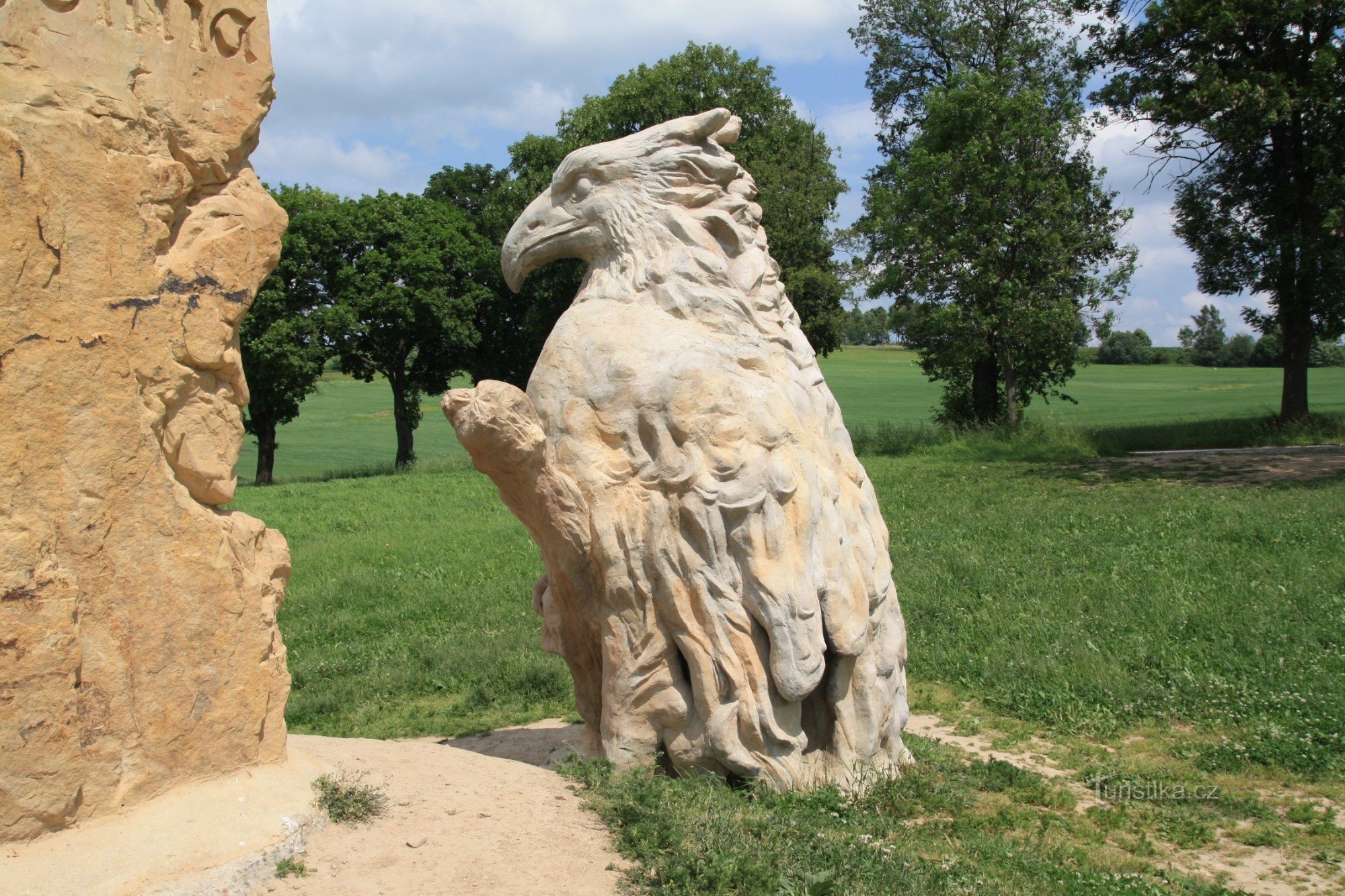 The Moravian eagle guards the road to Moravia