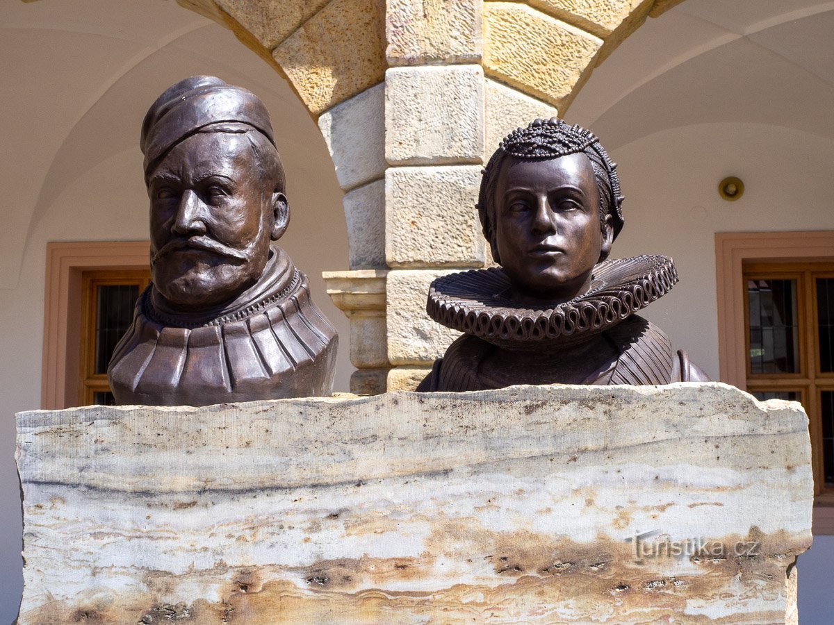 Moravská Třebová – bustos de la familia Žerotín (Zierotin)