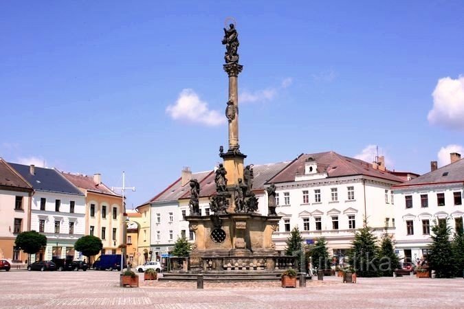 Moravská Třebová - coloana ciumei