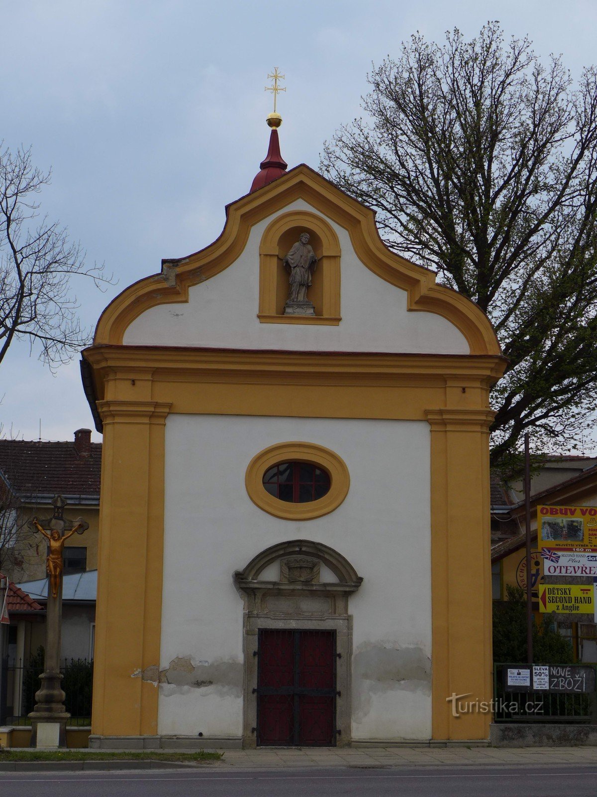 Moravské Budějovice - Szent István-kápolna. Jan Nepomucký