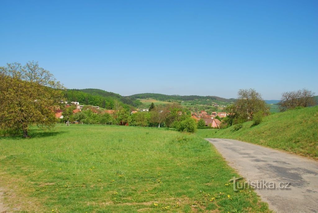 Moravské Knínice - view from the chapel