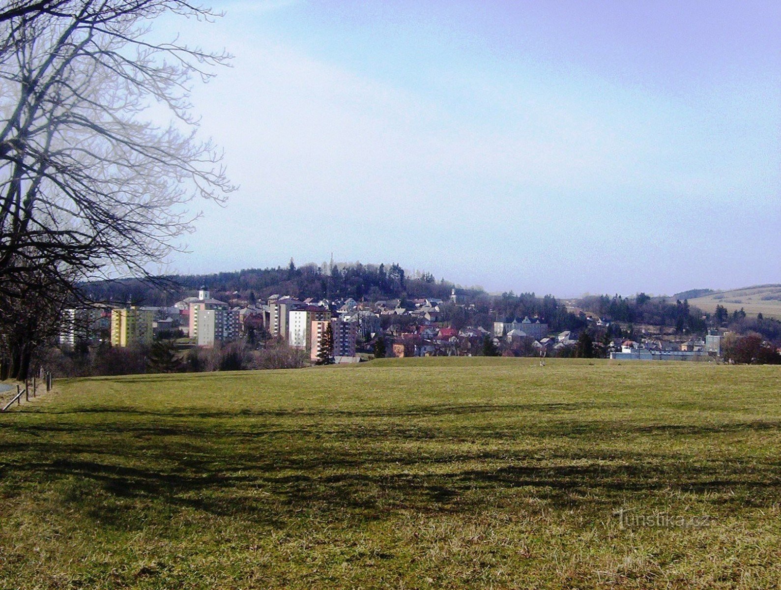 Moravský Beroun-Křížový vrch ovanför staden-Foto: Ulrych Mir.