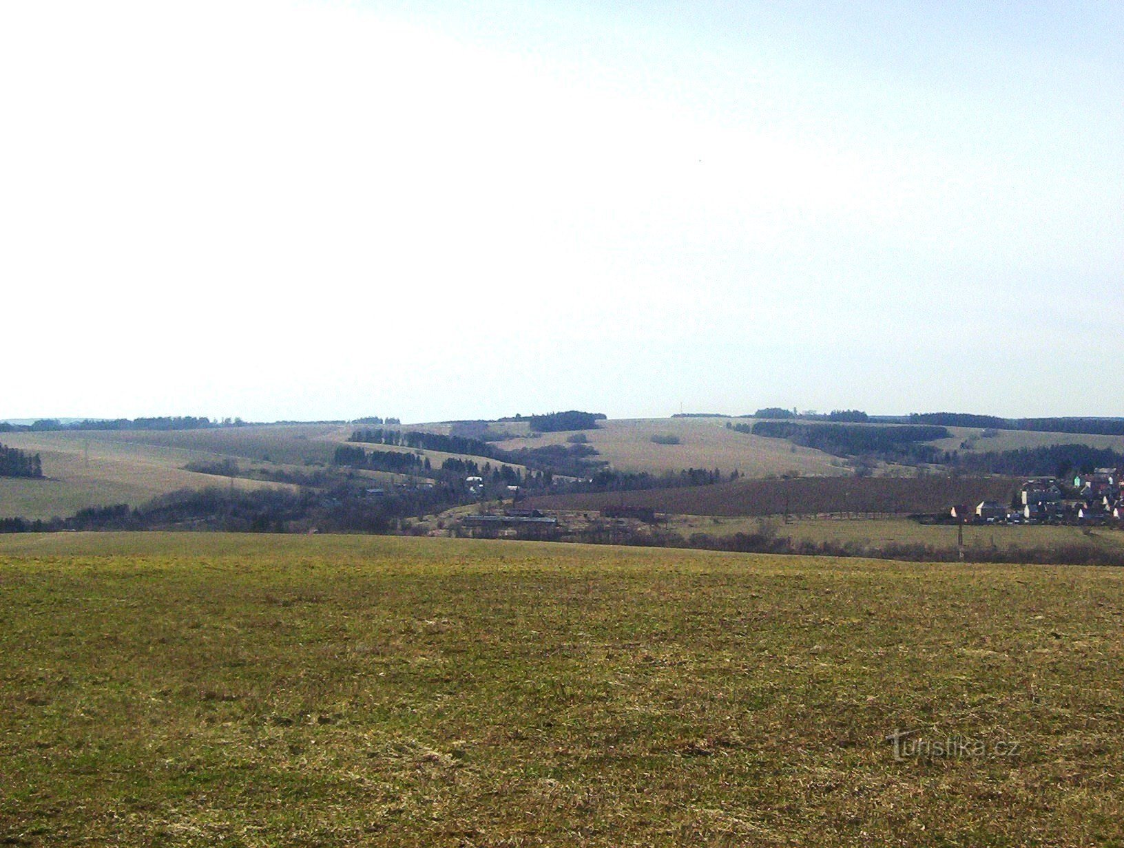 Moravský Beroun-Ondrášov dalla strada di Nová Vésky - Foto: Ulrych Mir.