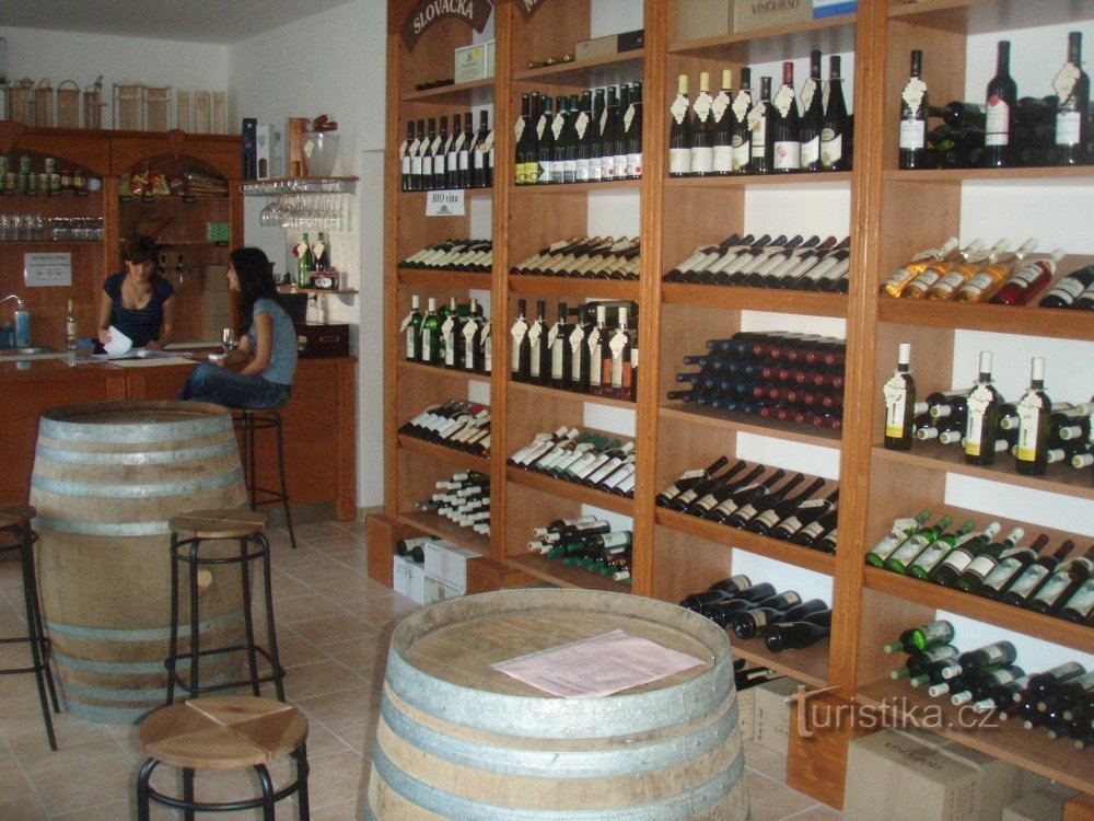 Moravian sommelier® - tienda de vinos y bodega del ayuntamiento de Lednice