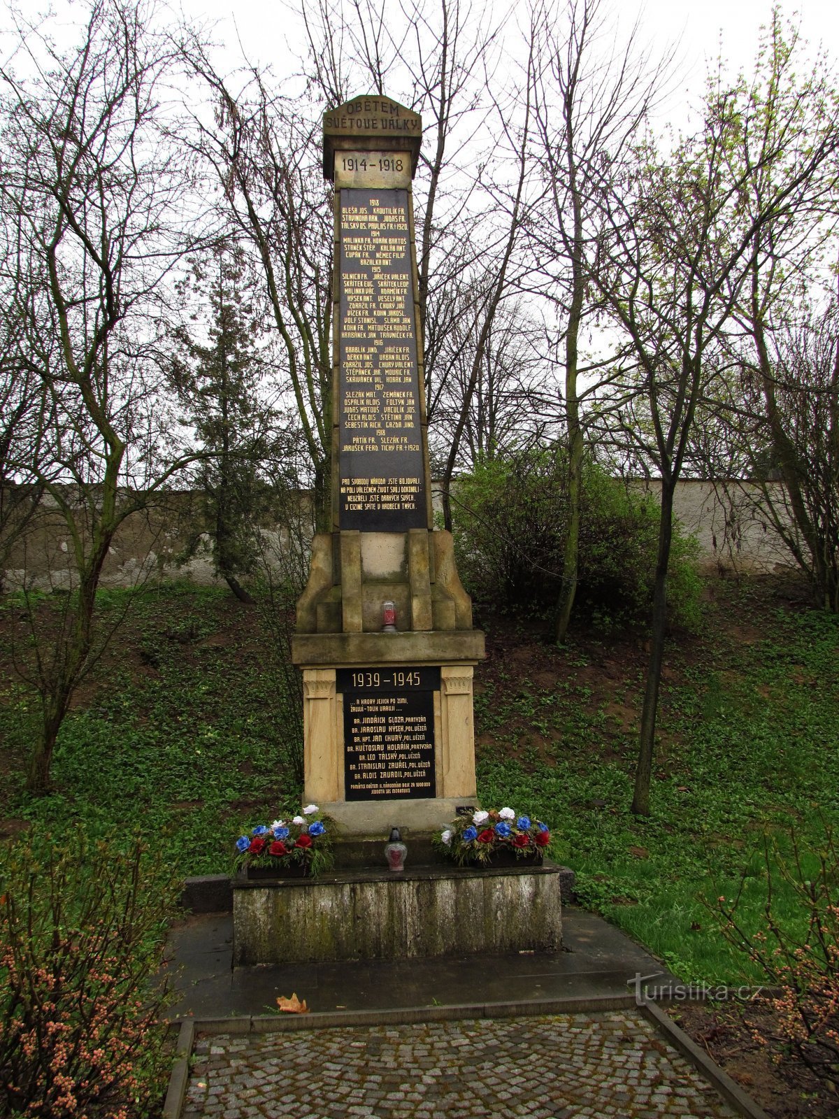 Morkovice - Monument till de stupade