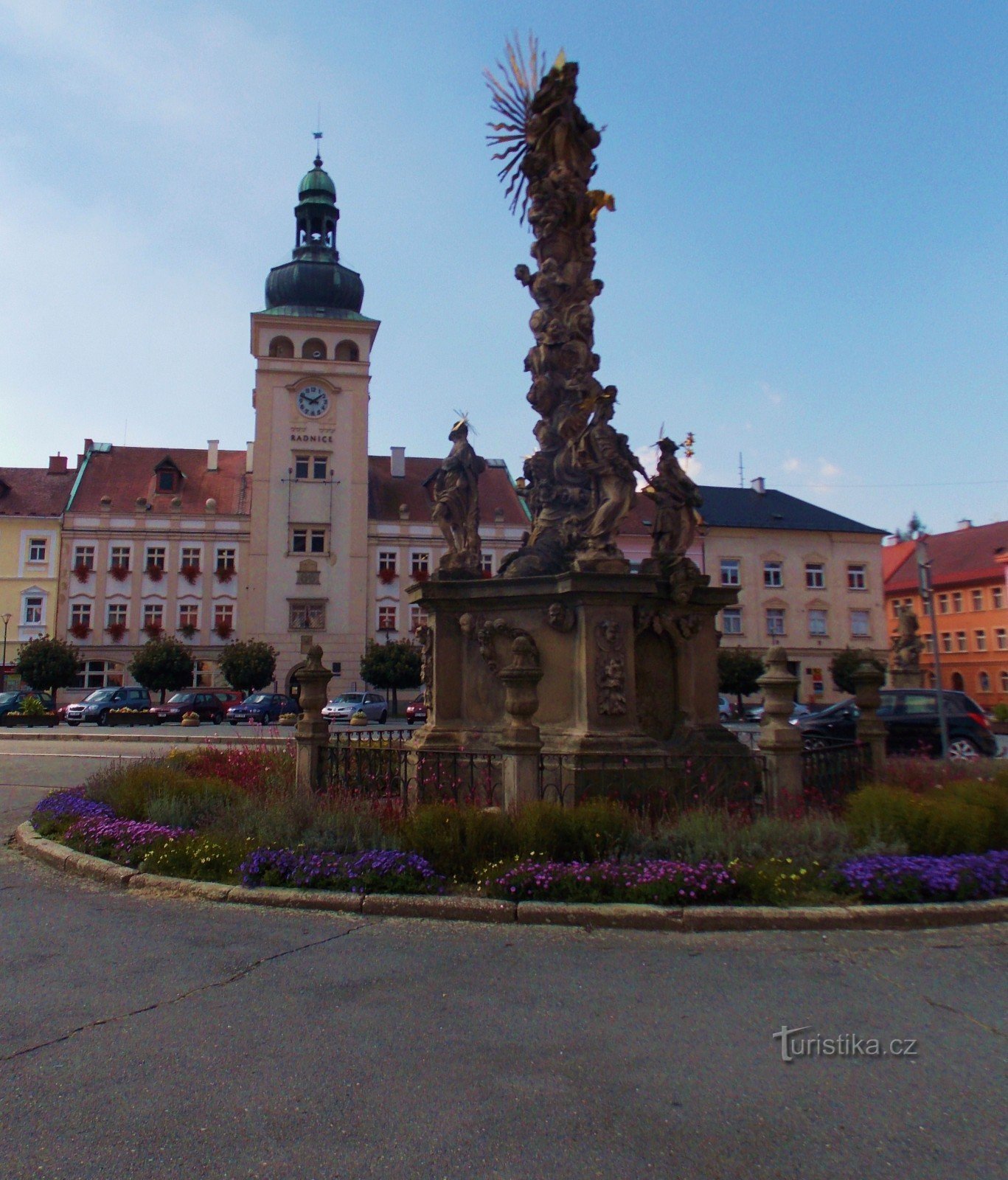 Pestilenzsäule - eine Skulptur der Heiligen Dreifaltigkeit in Fulnek