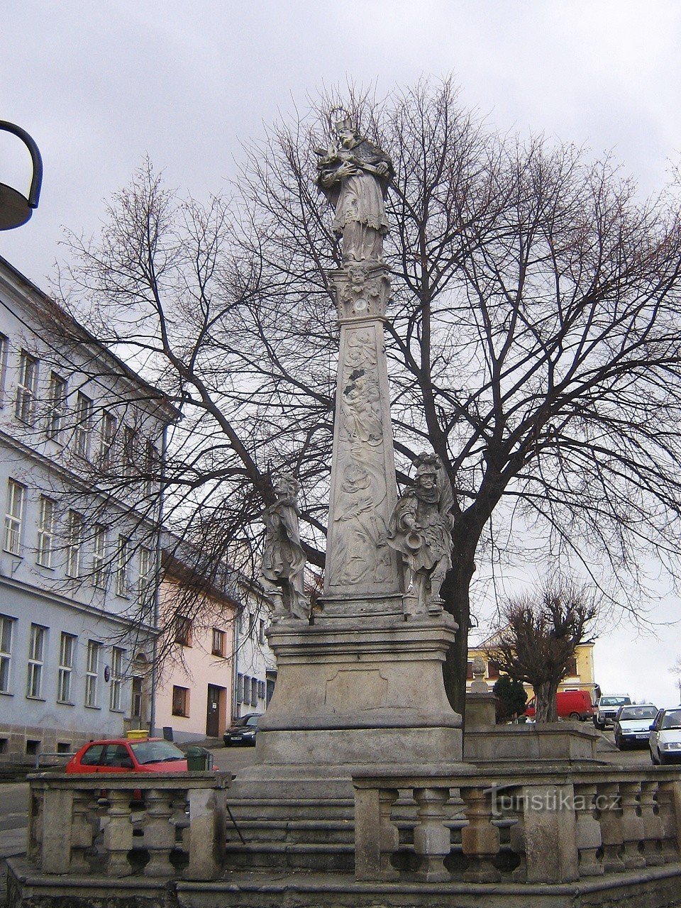 Plague column in Benešov