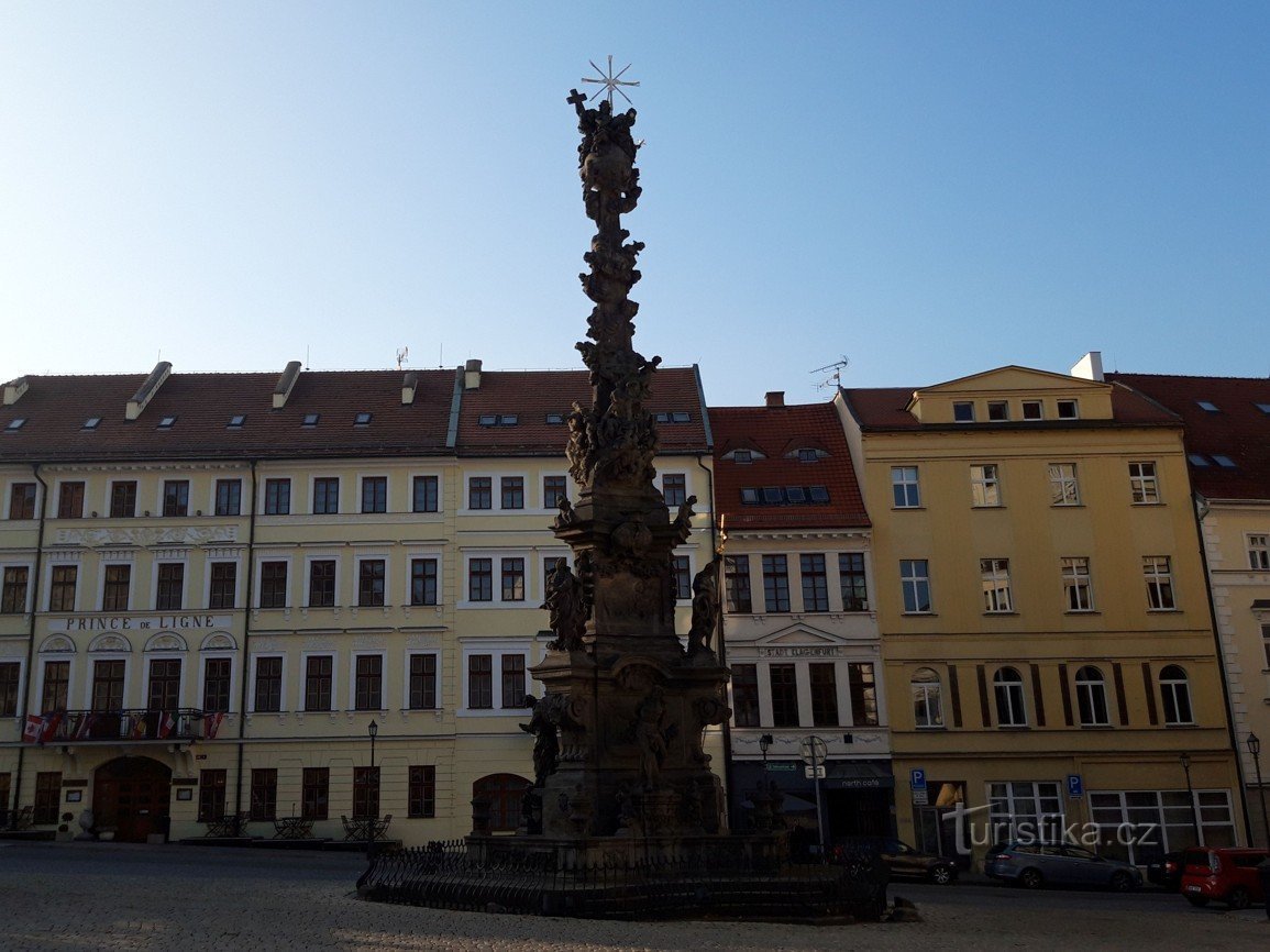 Słup morowy w uzdrowisku Teplice