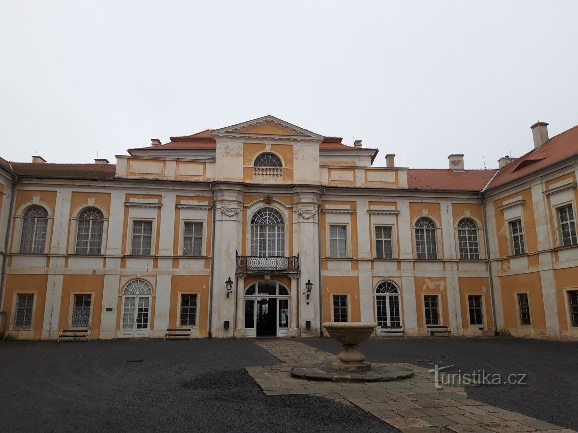 Colonna della peste nella città di Duchcov