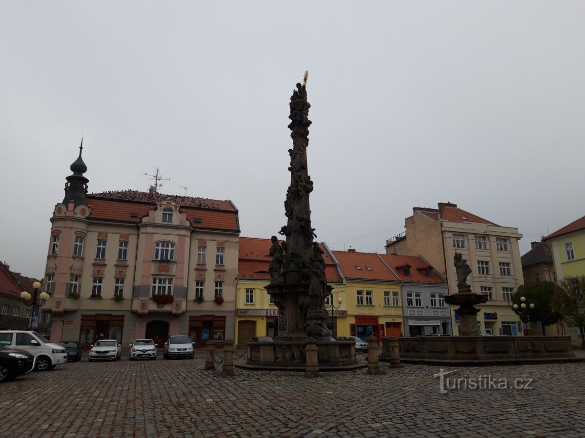 Columna de peste en la ciudad de Duchcov