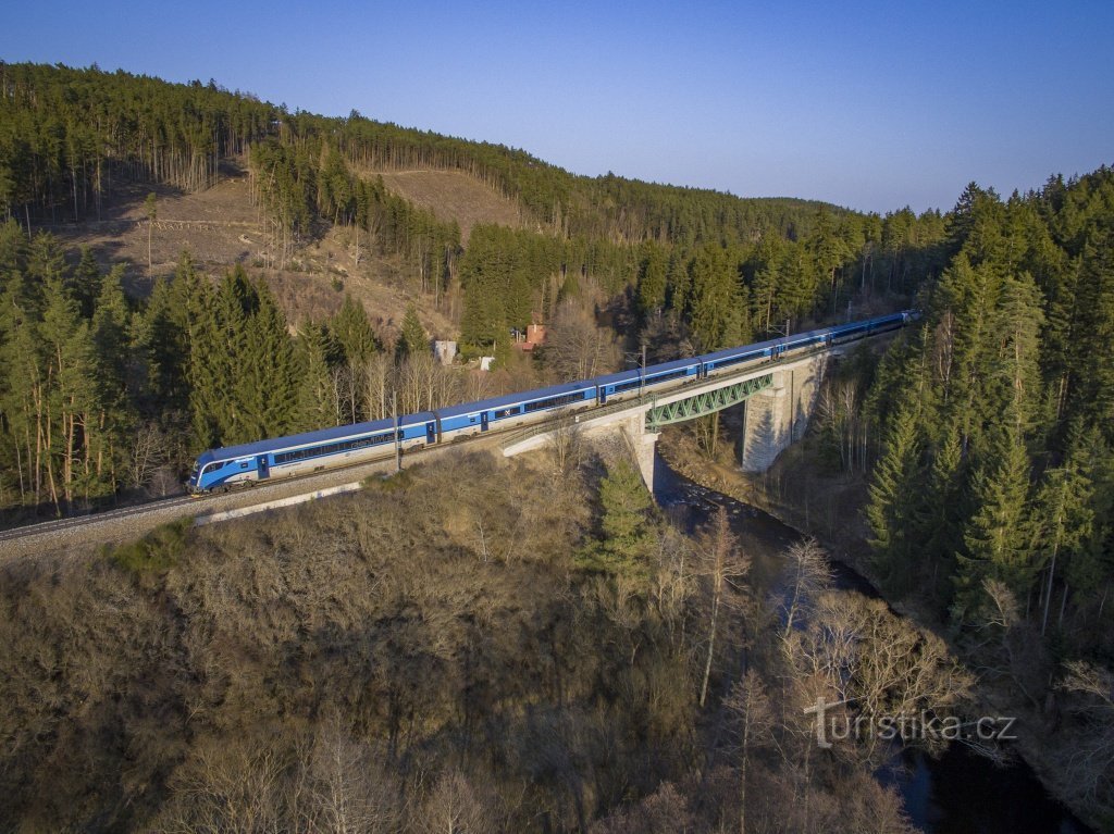 Podul Ošelín, regiunea Plzeň