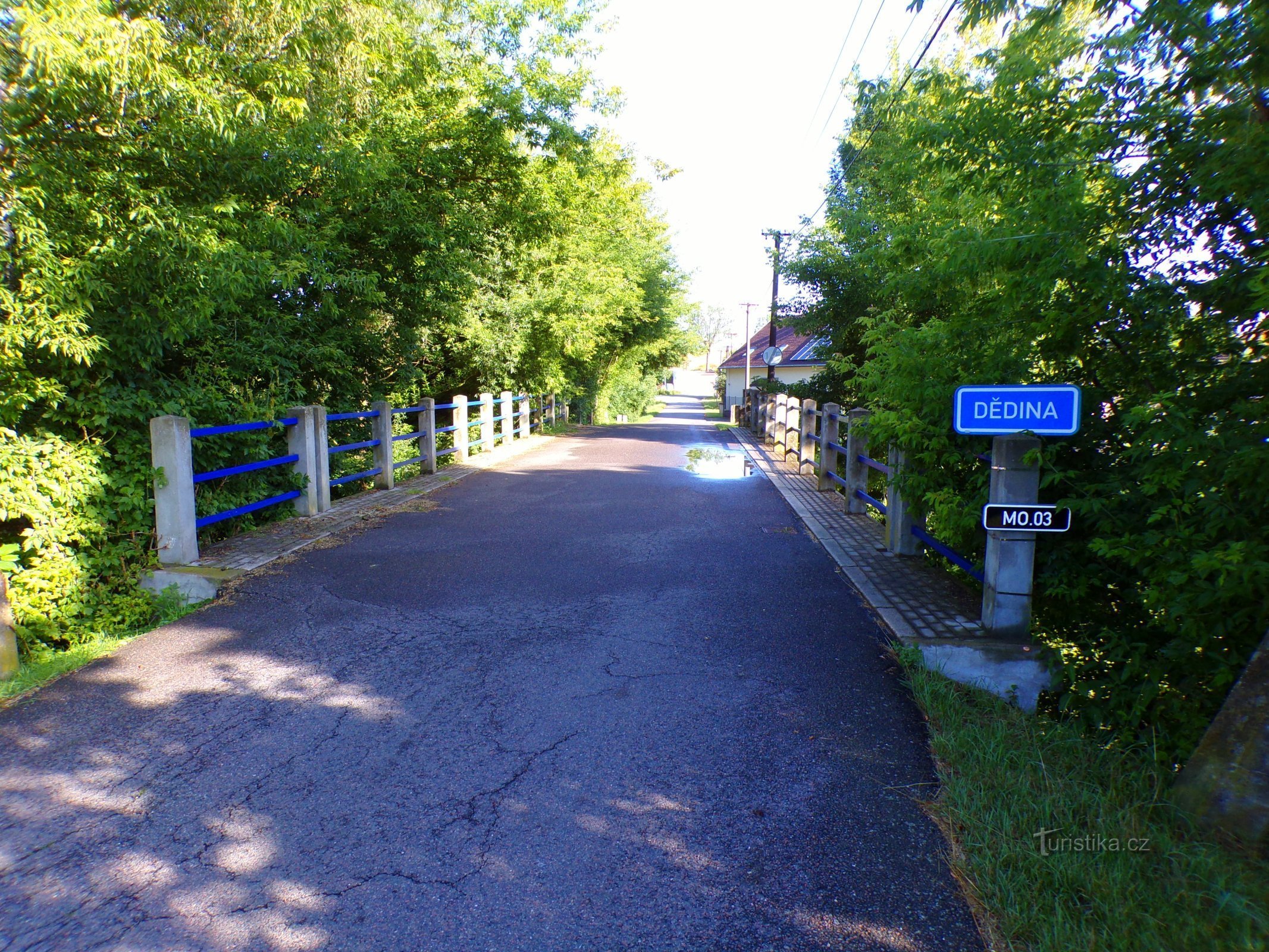 Pont sur Dědina de Mitrov à Polánek nad Dědinou (10.7.2022/XNUMX/XNUMX)