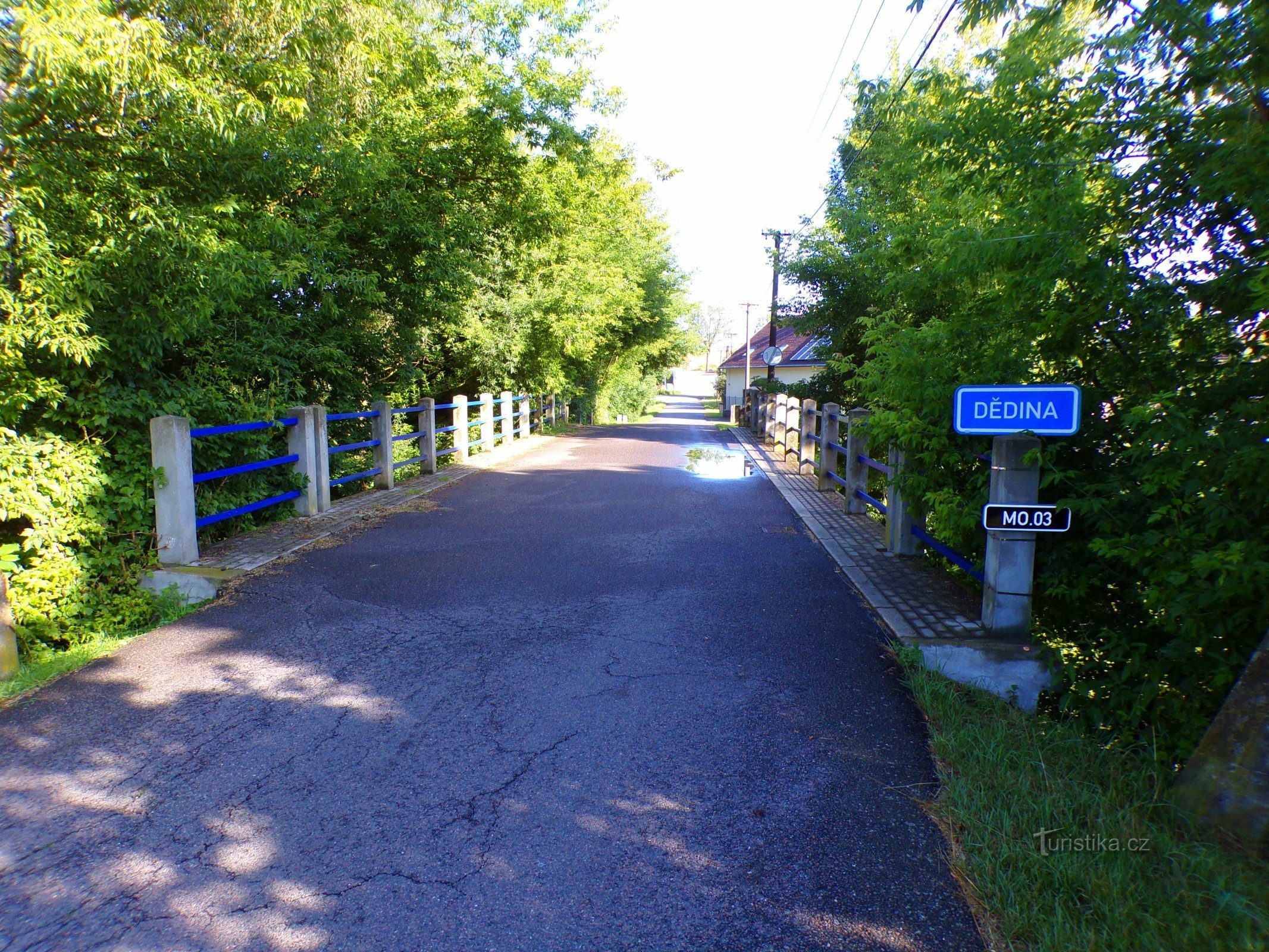 Ponte sobre Dědina de Mitrov a Polánek nad Dědinou (10.7.2022/XNUMX/XNUMX)