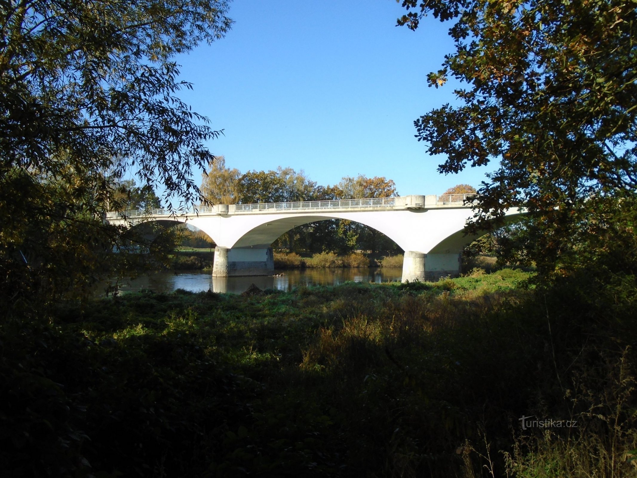 Puente sobre el Elba de Drítč a Němčice (16.10.2017)