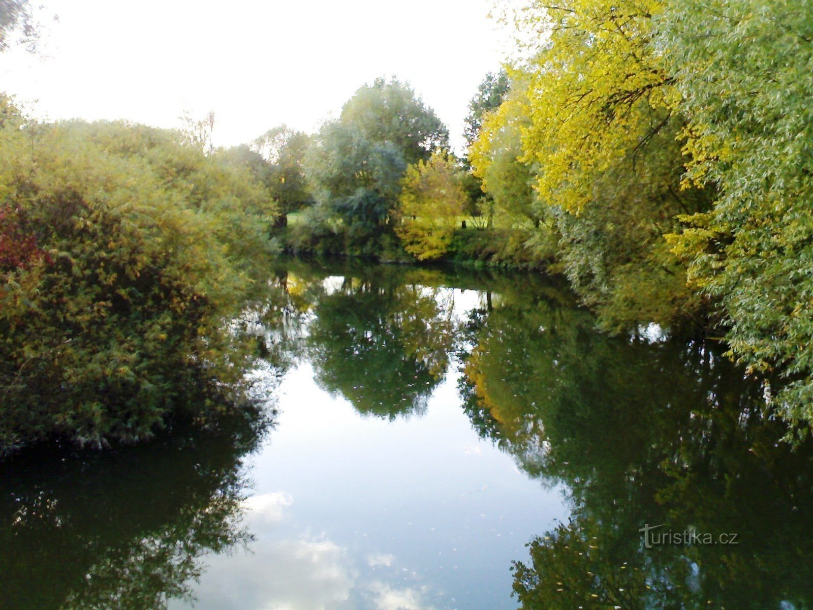 Pod peste Orlice lângă Blešno - Orlice în aval