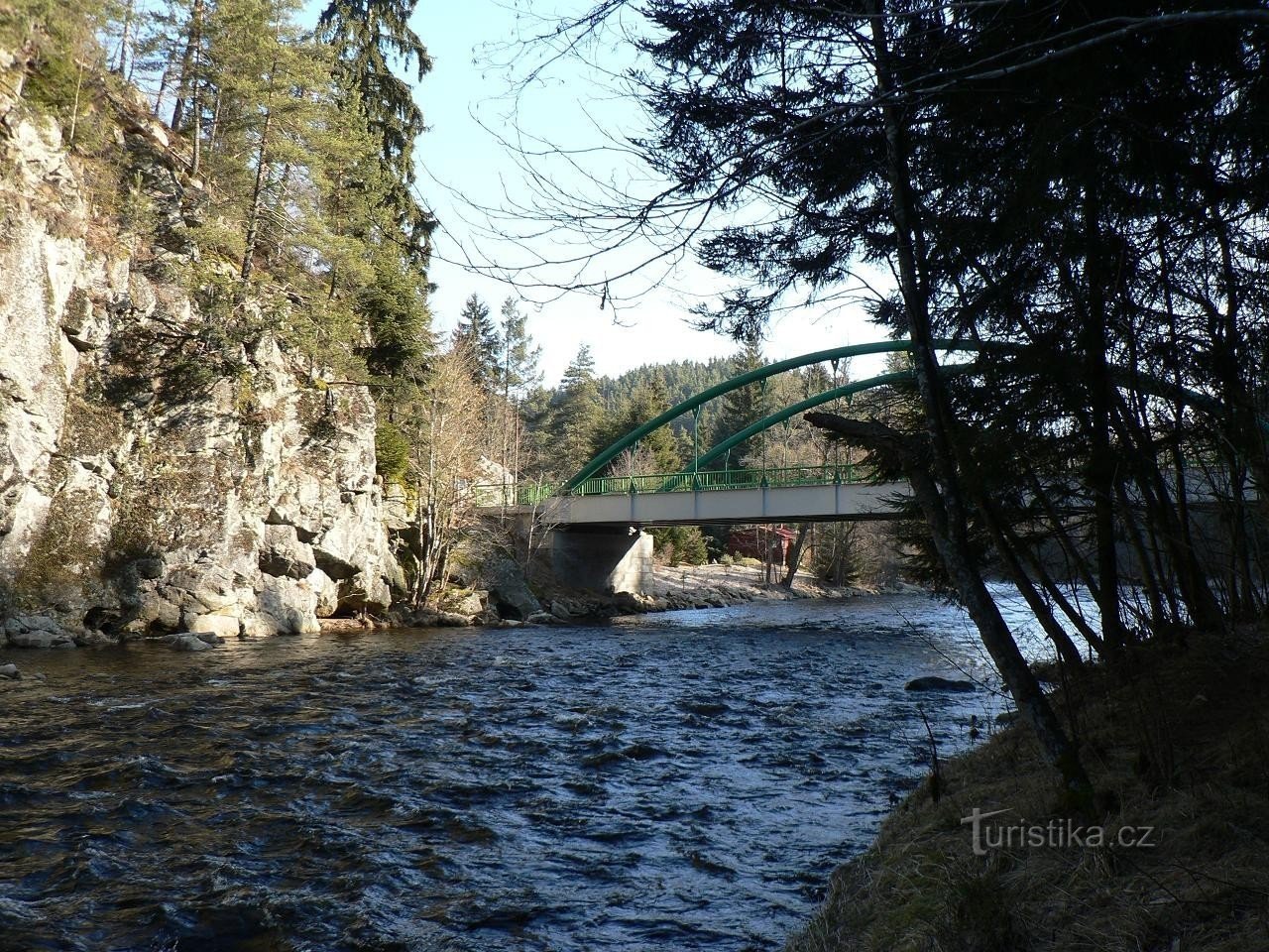 Brug over Otava bij Annín