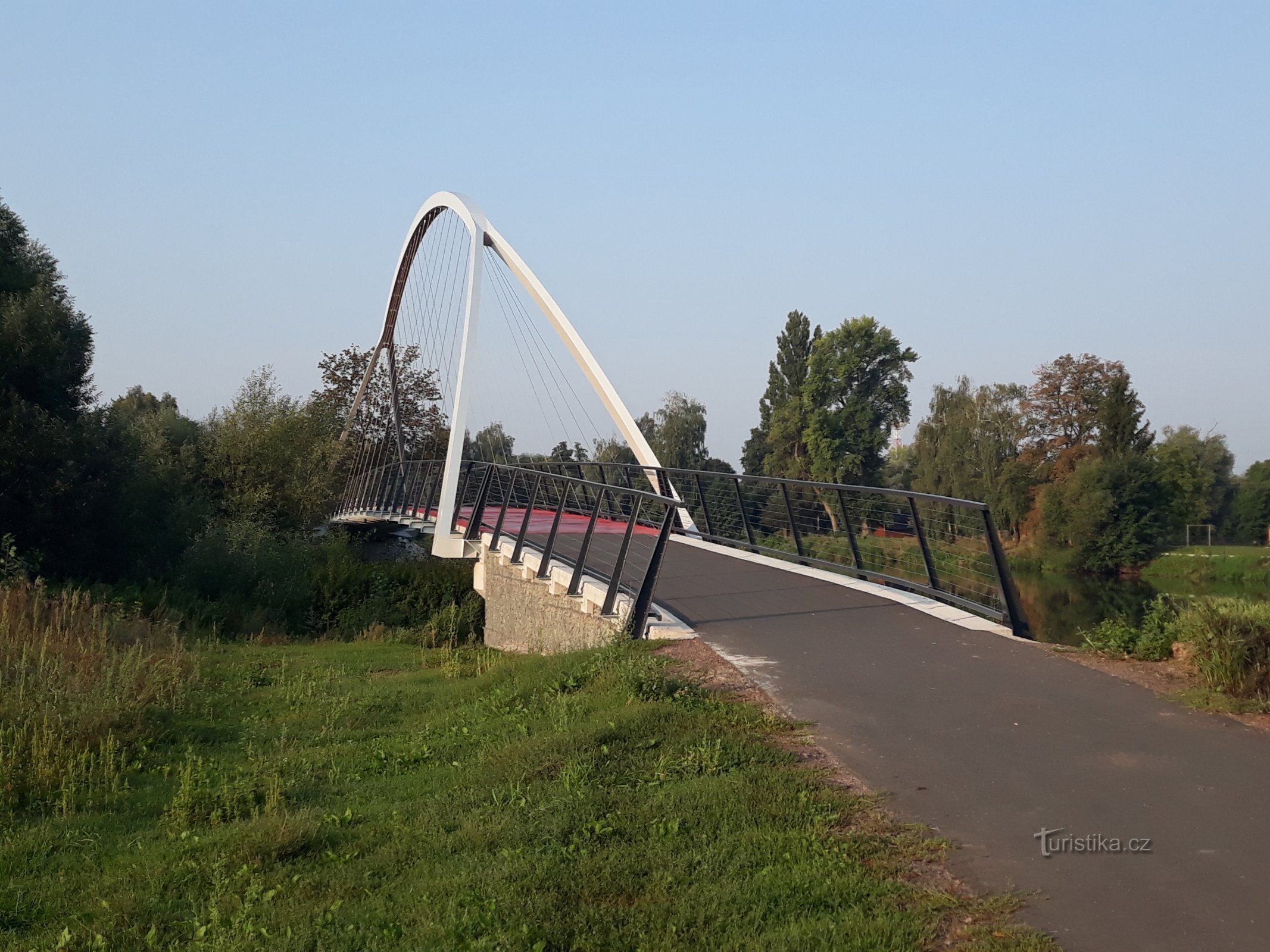 brug over de blinde arm van de Elbe