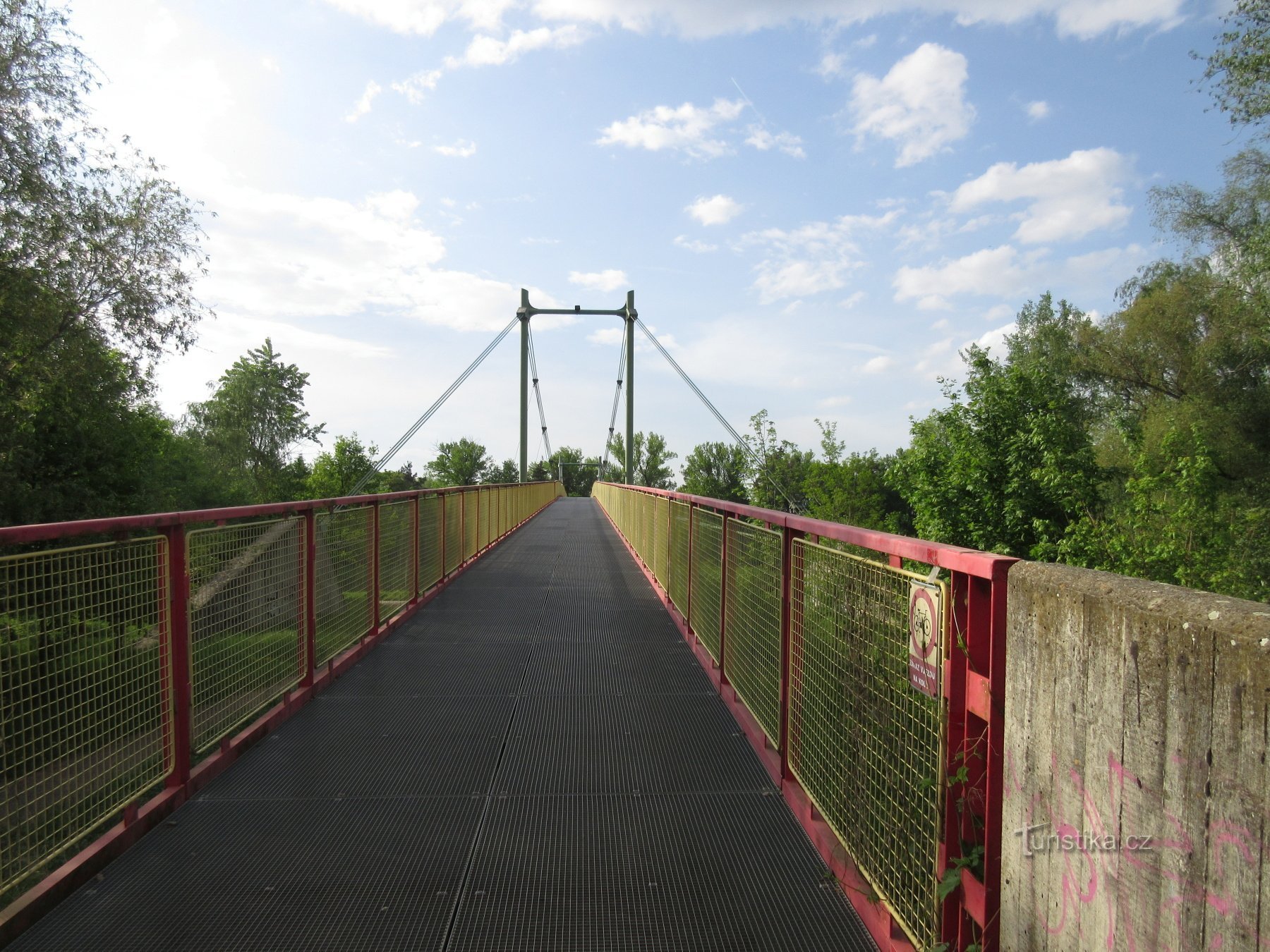 Bridge for pedestrians and cyclists