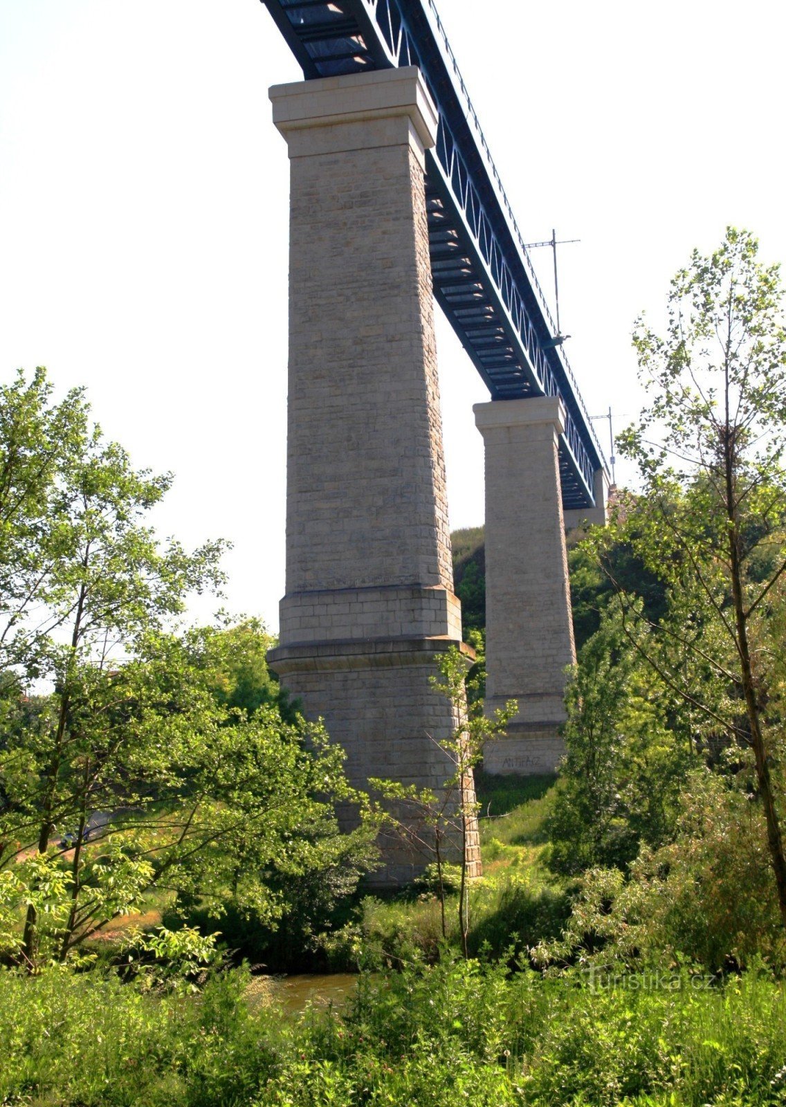 Puente desde el fondo del valle