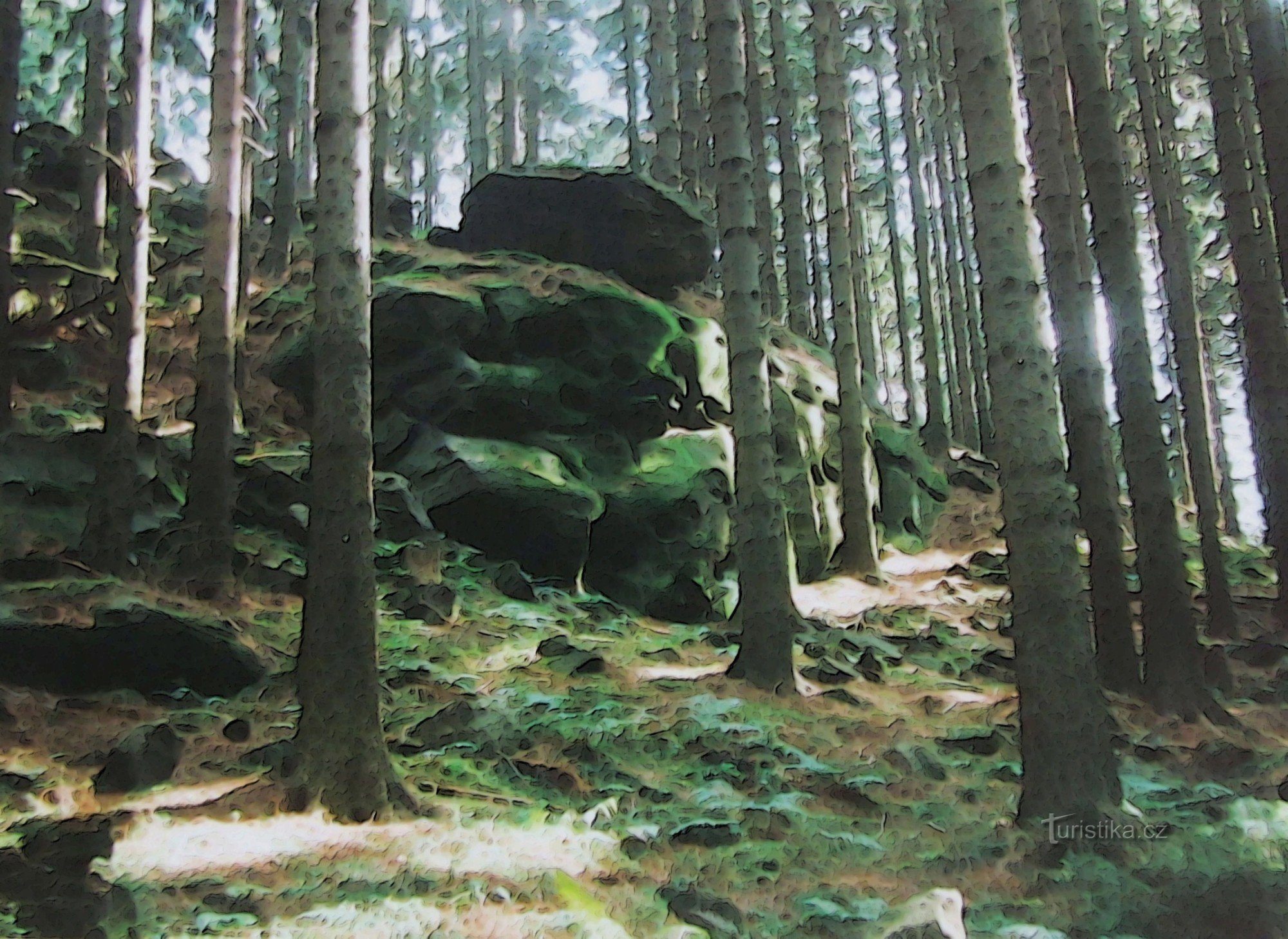 Cabin bằng gỗ băng giá dưới Krajčicí