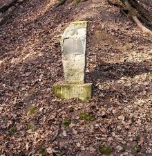 Muerto en el barranco de defensa. Defensa cerca de Brno.