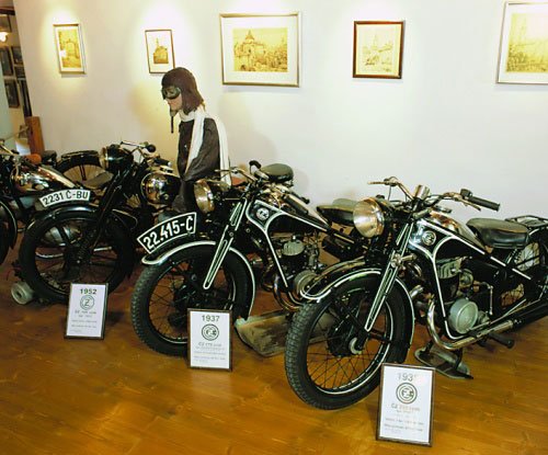 Museu de motocicletas históricas