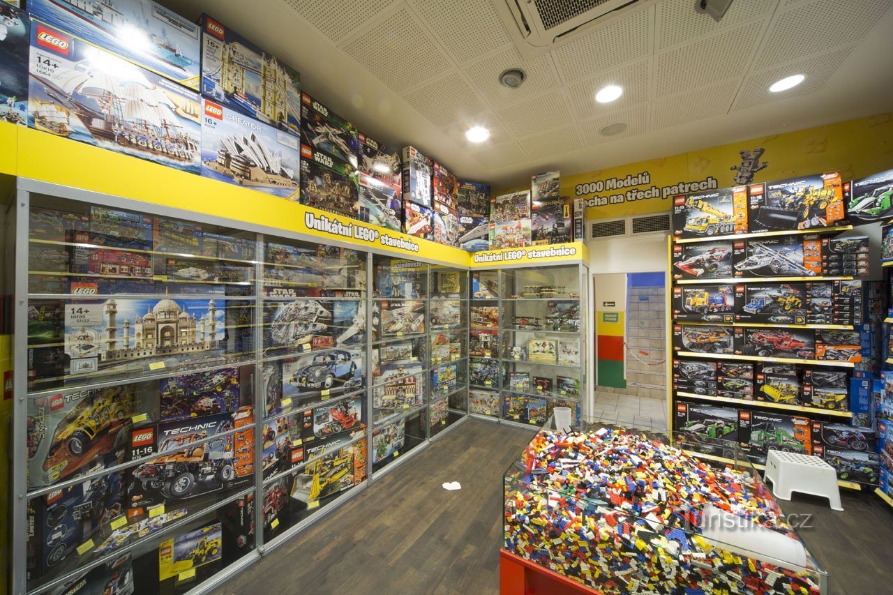 Muzeum kostek a obchod LEGO stavebnic