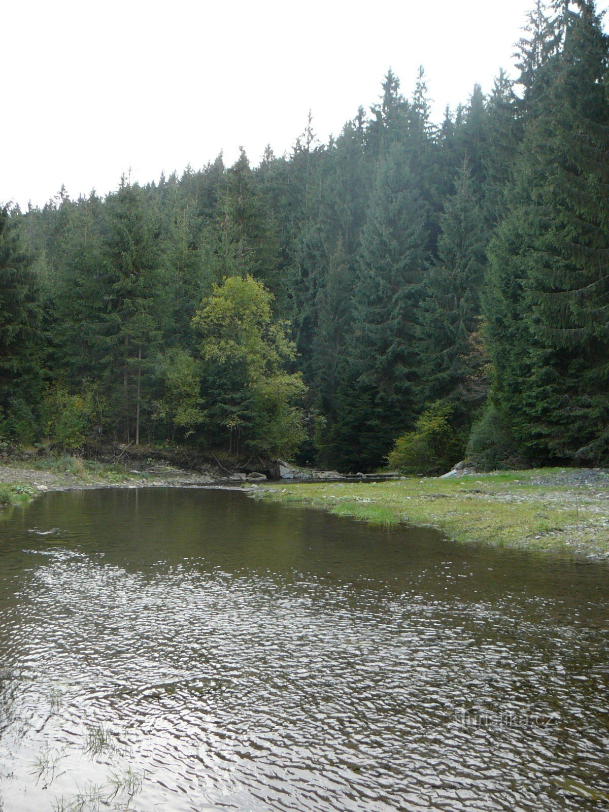 Pogled od spodaj menjalnika