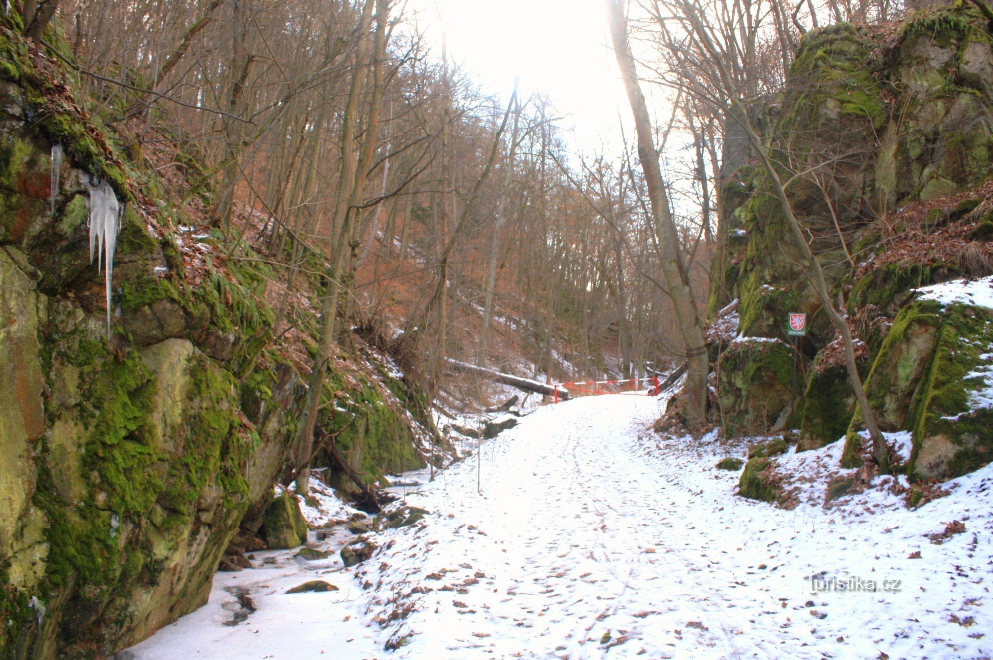 Mauseloch - Felsschlucht im Spätwinter