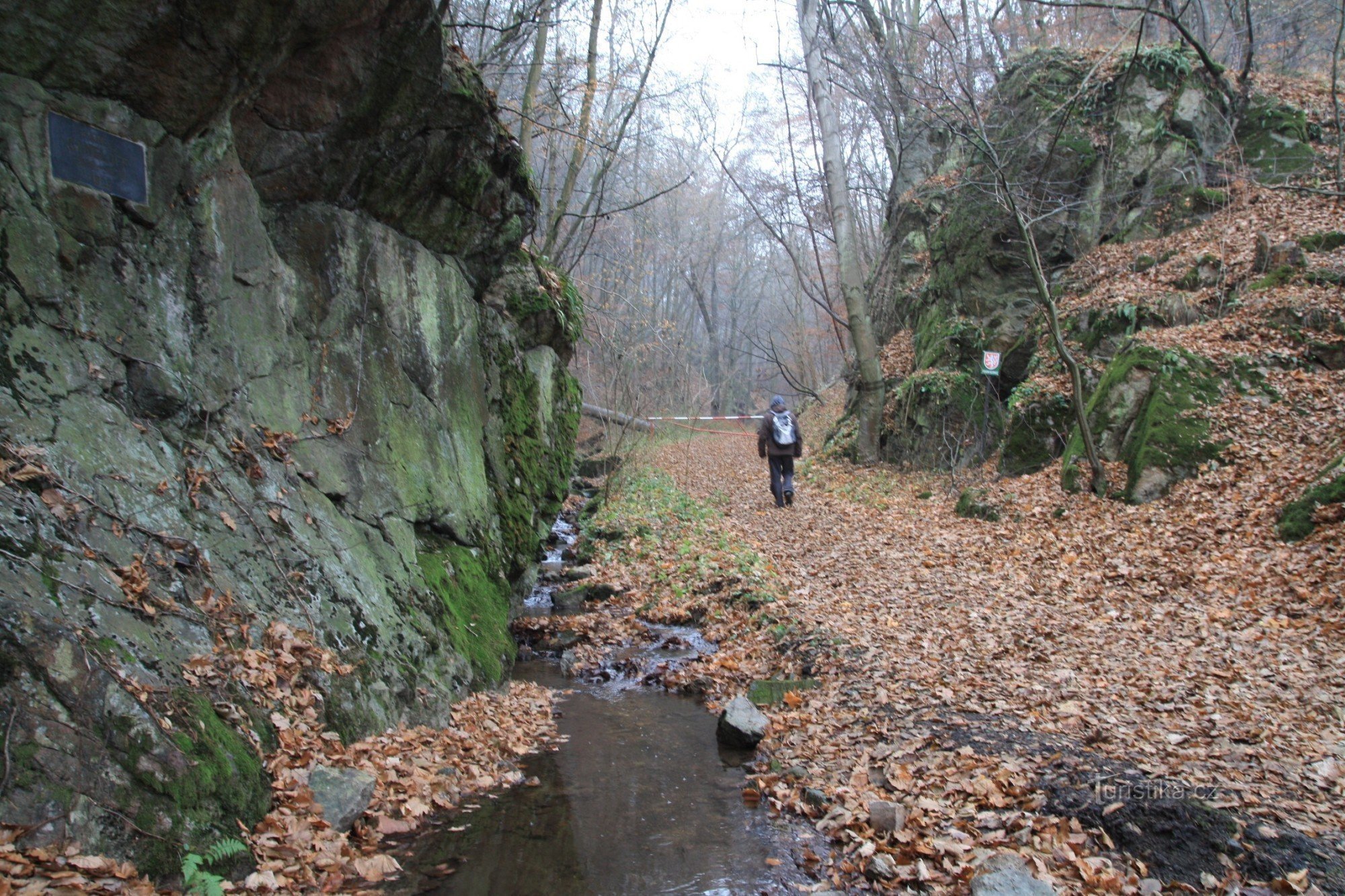 Buco del topo - gola rocciosa nel tardo autunno