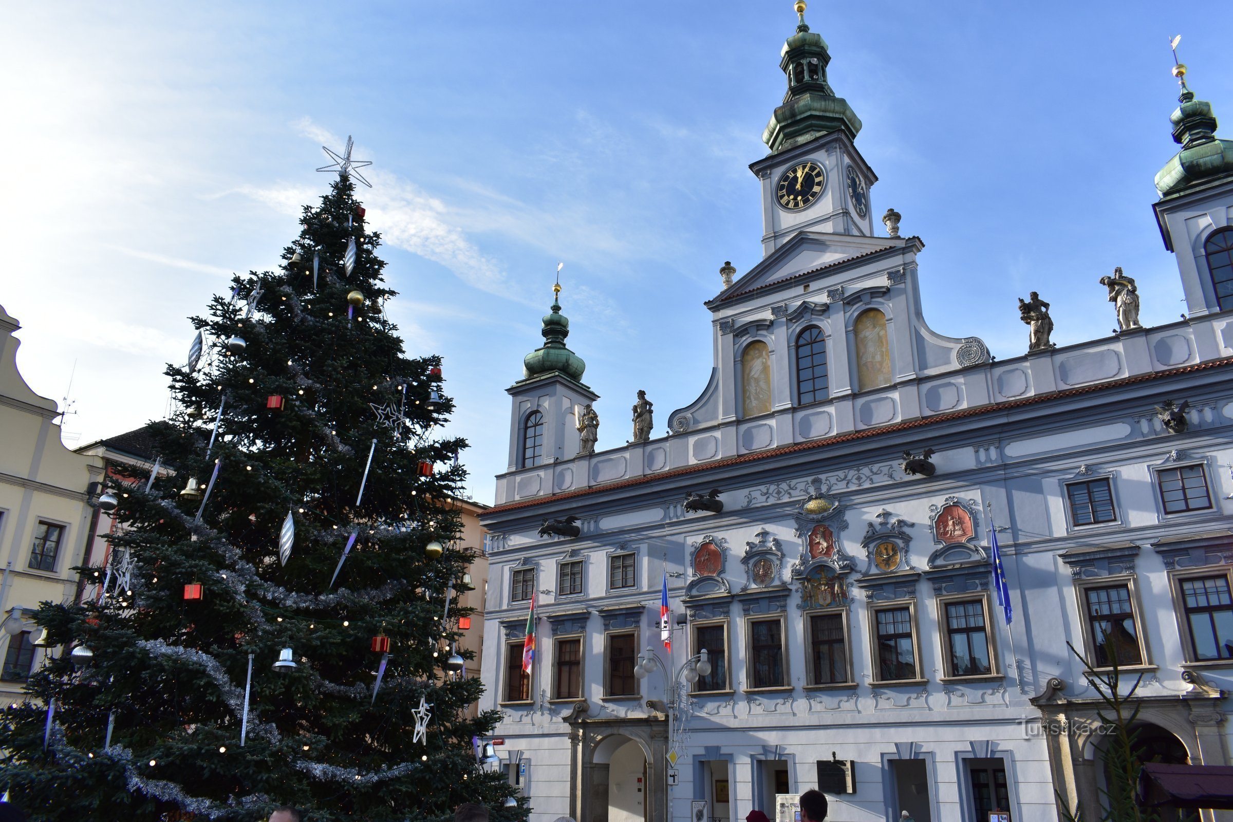 Al mercado de Adviento en České Budějovice