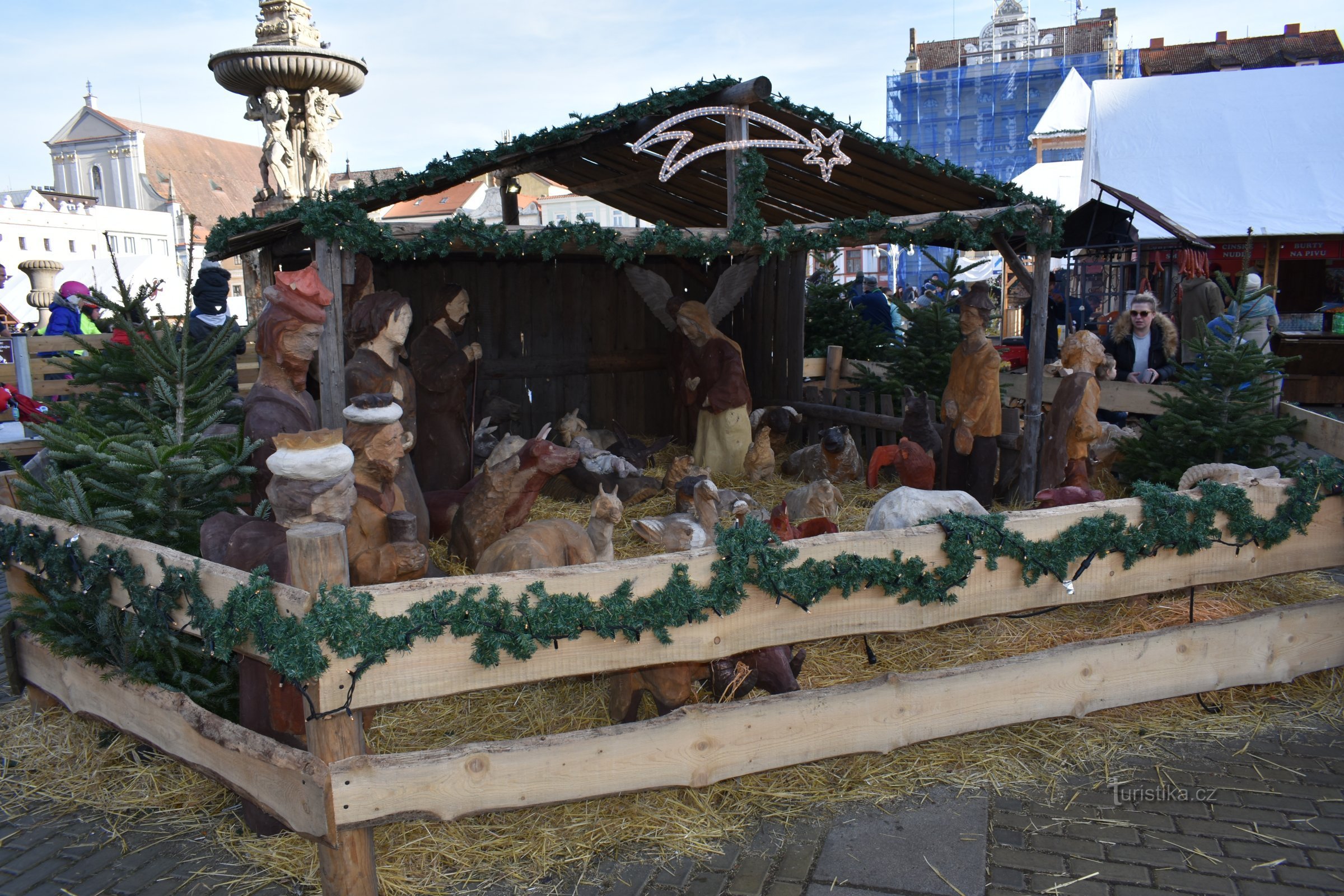 To the Advent market in České Budějovice