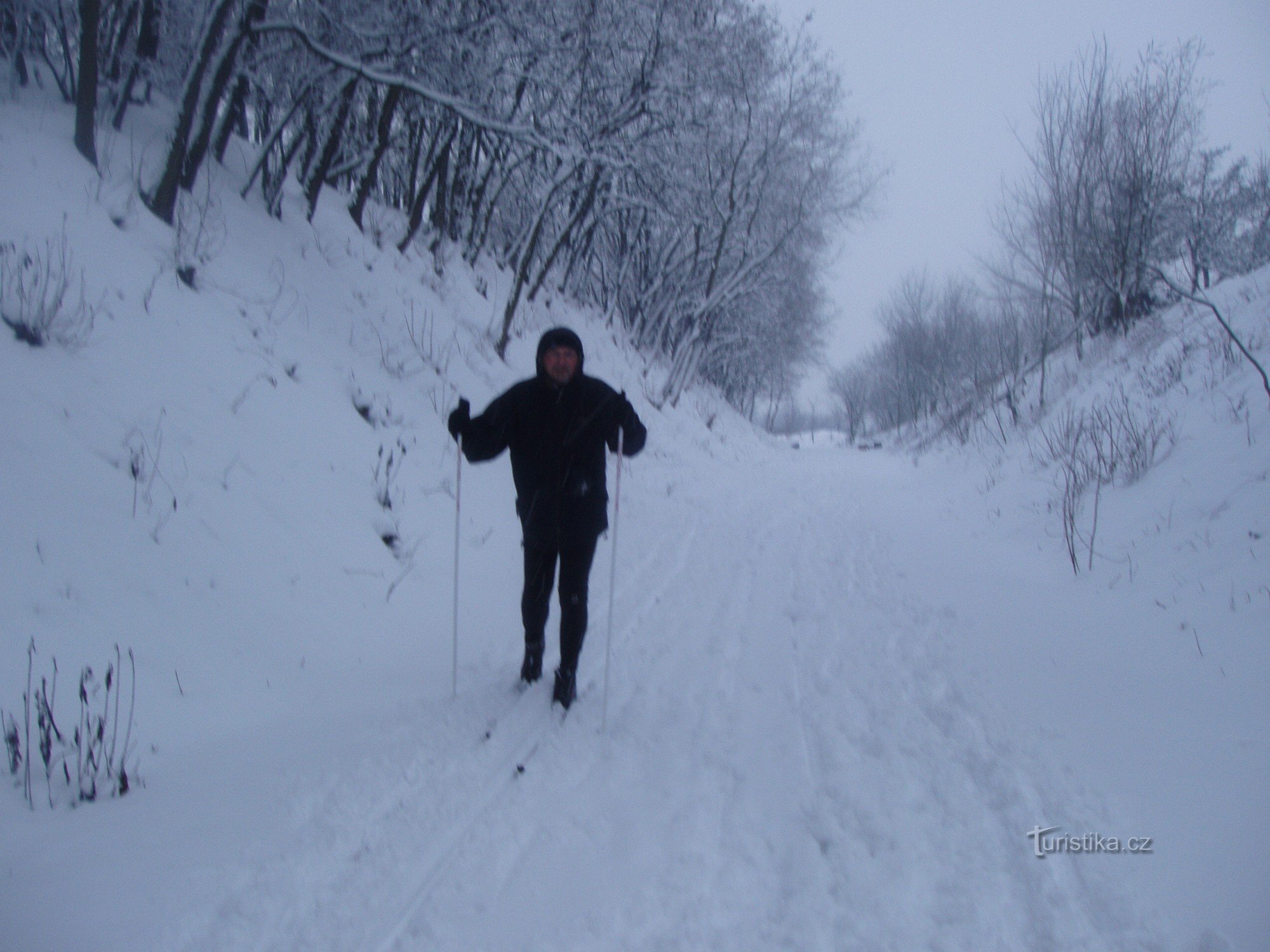 Trượt tuyết băng đồng dọc theo con đường đạp xe Nezamyslice - Morkovice
