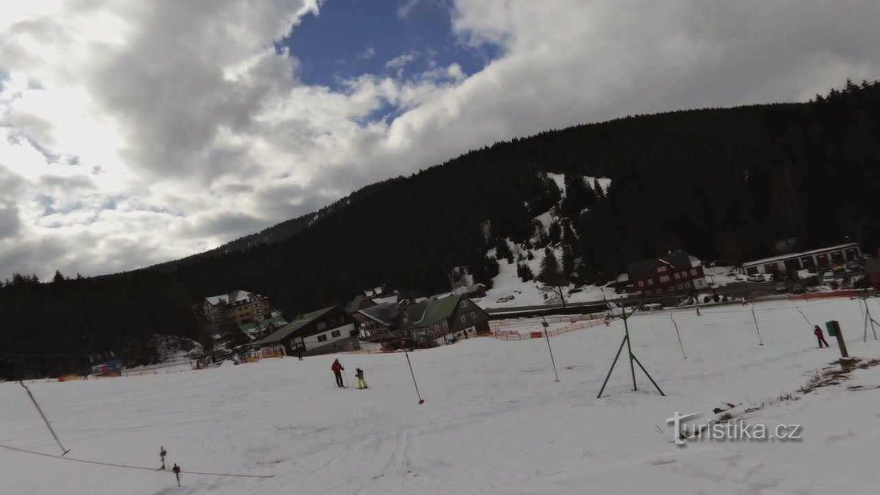 Ski de fond de Peca à Rozcestí, Rennerovka, Pražská et retour à Peca