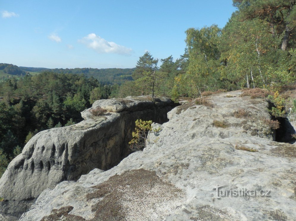 Auf den Borecké-Felsen