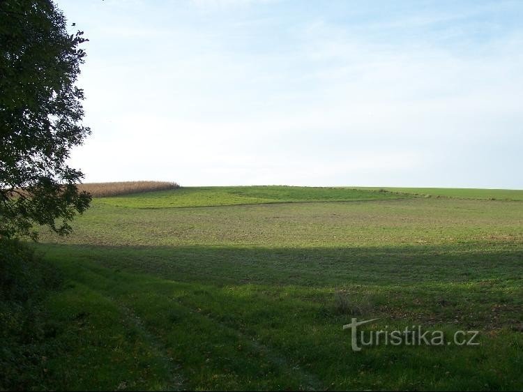 Na Břehá: Blick auf den Hügel