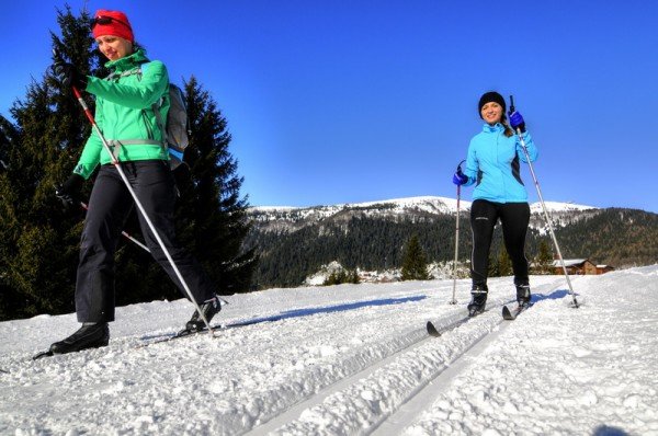 zowel op Donovals als op langlaufski's